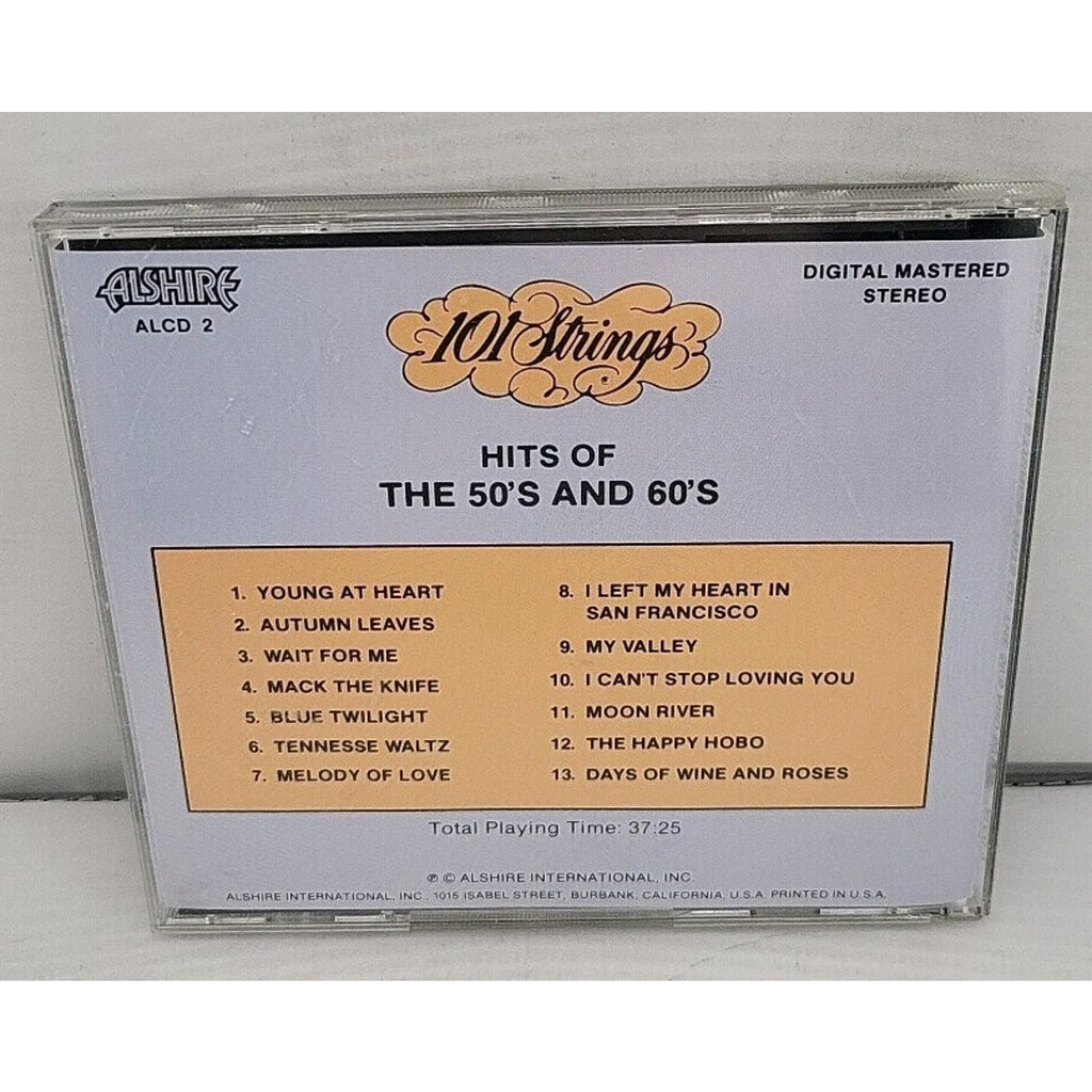 101 Strings Orchestra - Hits Of The 50's and 60's [CD] 1986