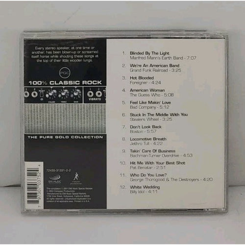 100% Classic Rock CD Pure Gold Hits Various Artists