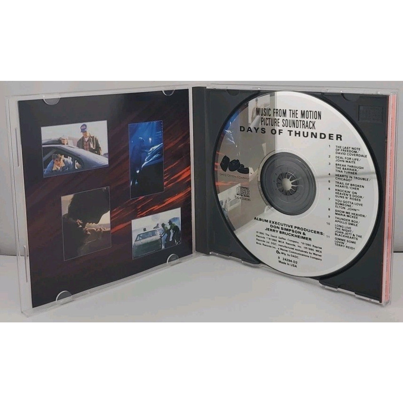 Days of Thunder Soundtrack CD Cher Chicago Guns N Roses Tina Turner