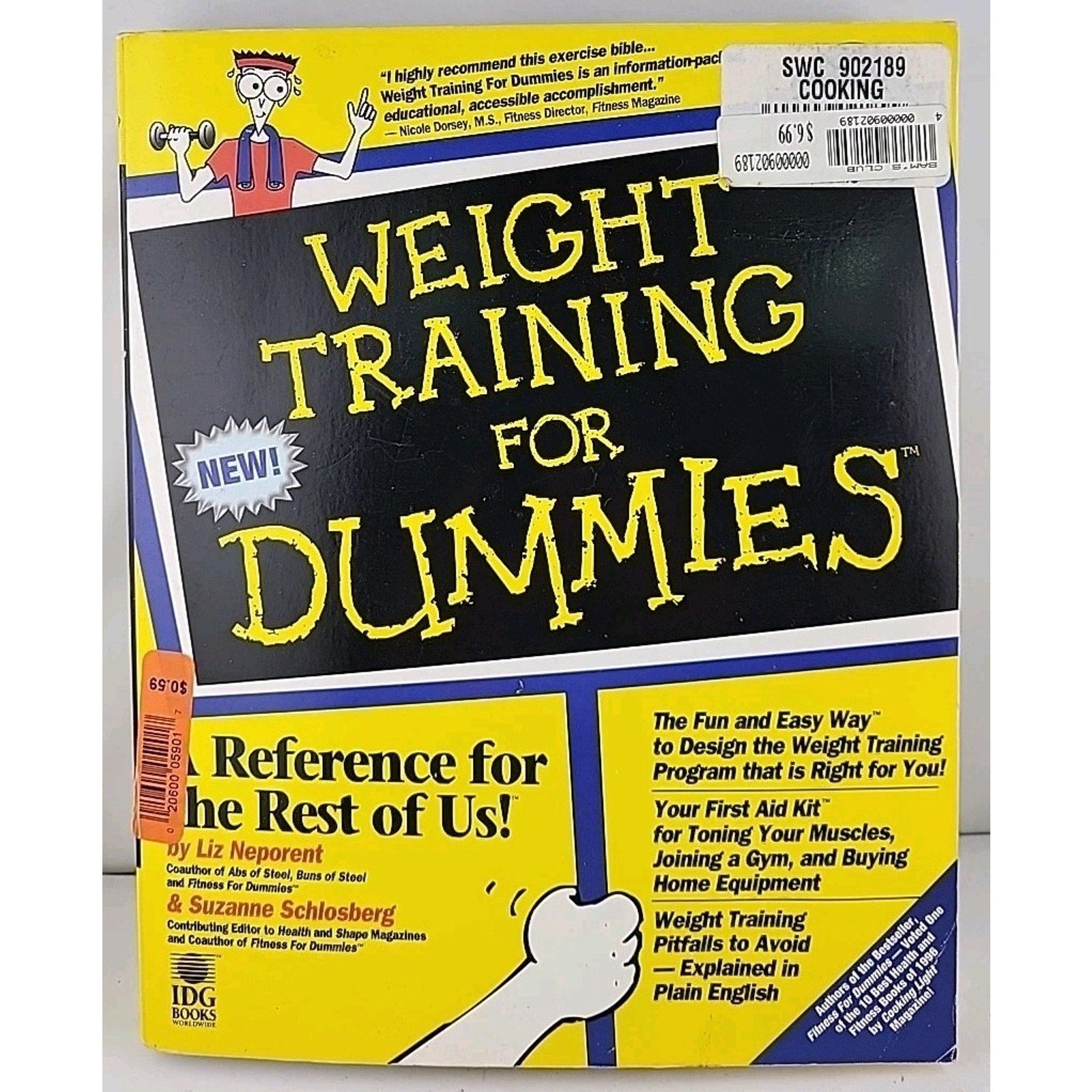 Weight Training for Dummies by Liz Neporent and Suzanne Schlosberg (1997, Trade