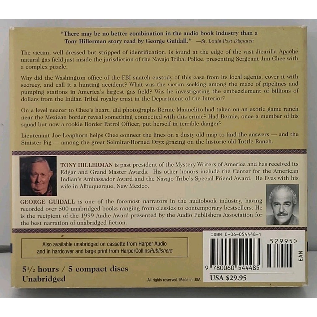 Sinister Pig by Tony Hillerman (2003, Audio, Other)