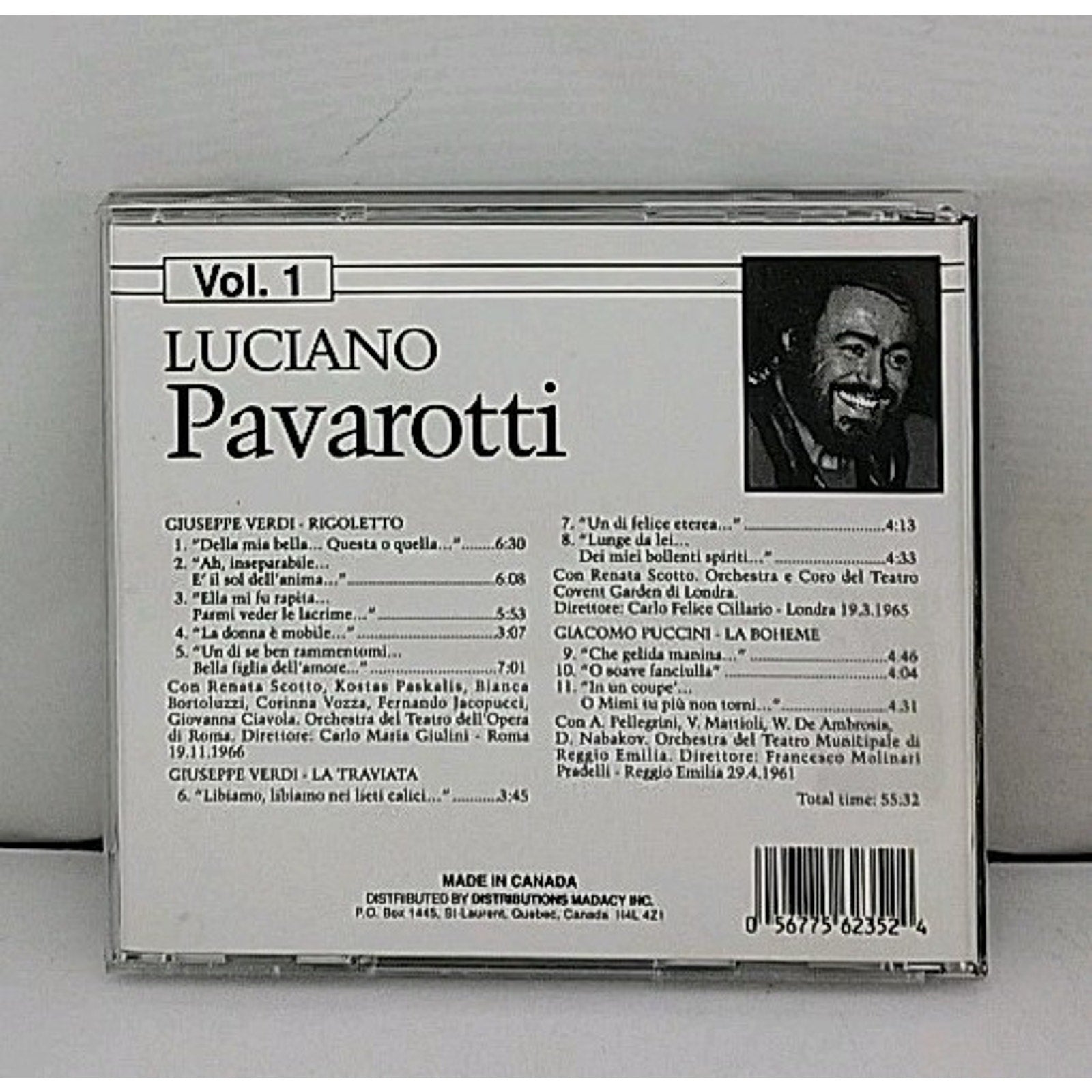 The Great Tenors, Vol. 1: Luciano Pavarotti (CD, Madacy)