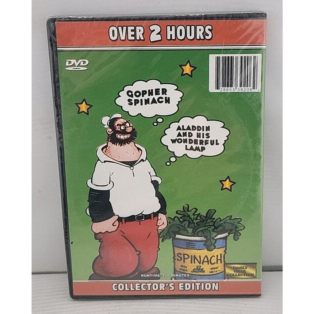 Popeye & Other Cartoon Treasures On DVD Digitally Remastered Slim Case *New*