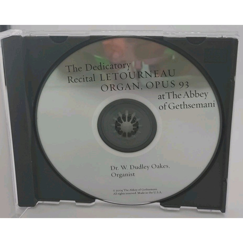 The Dedicatory Recital, Letourneau Organ, Opus 93, At The Abbey Of Gethsemani CD