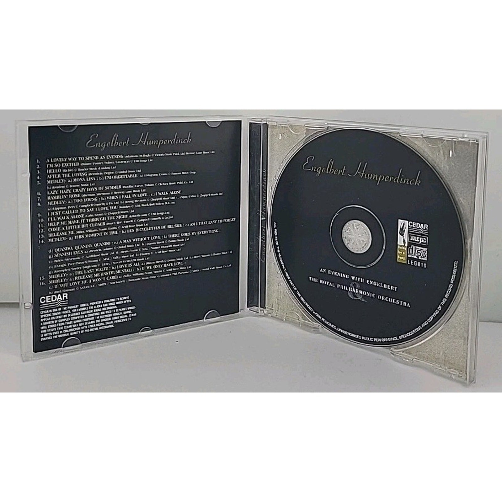 Evening with Englebert Humperdinck by Engelbert Humperdinck (CD, 2000)