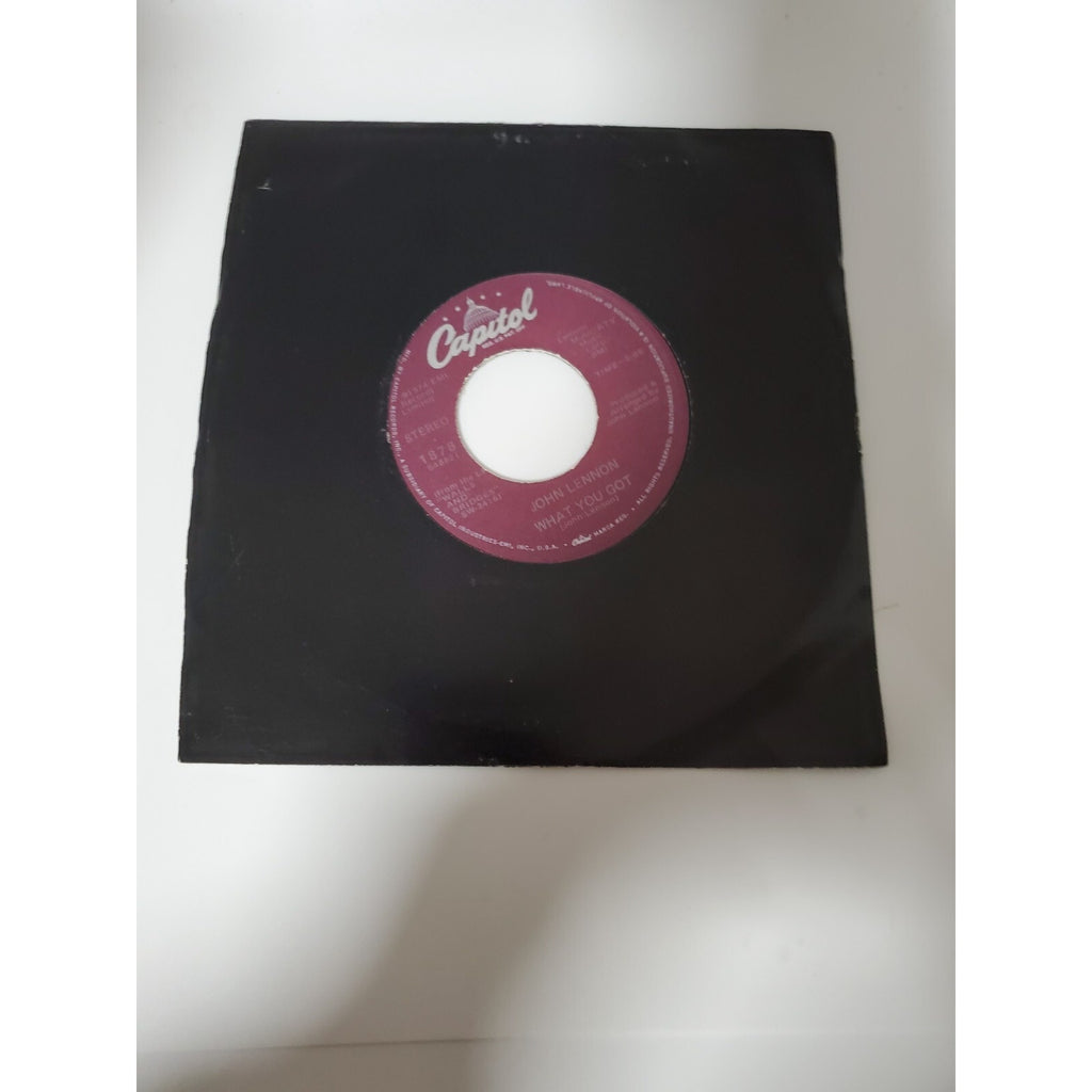 John Lennon - What You Got - 45RPM Record - Singles