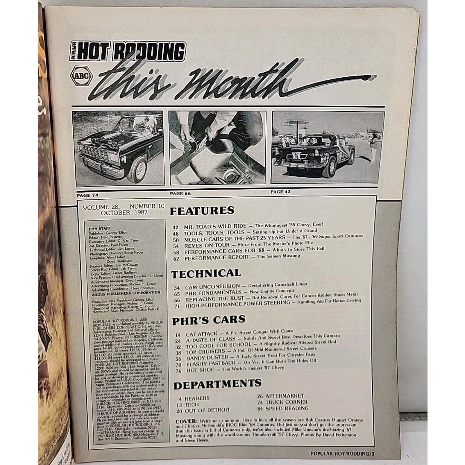 Popular Hot Rodding - October 1987 - Volume 28 Number 10
