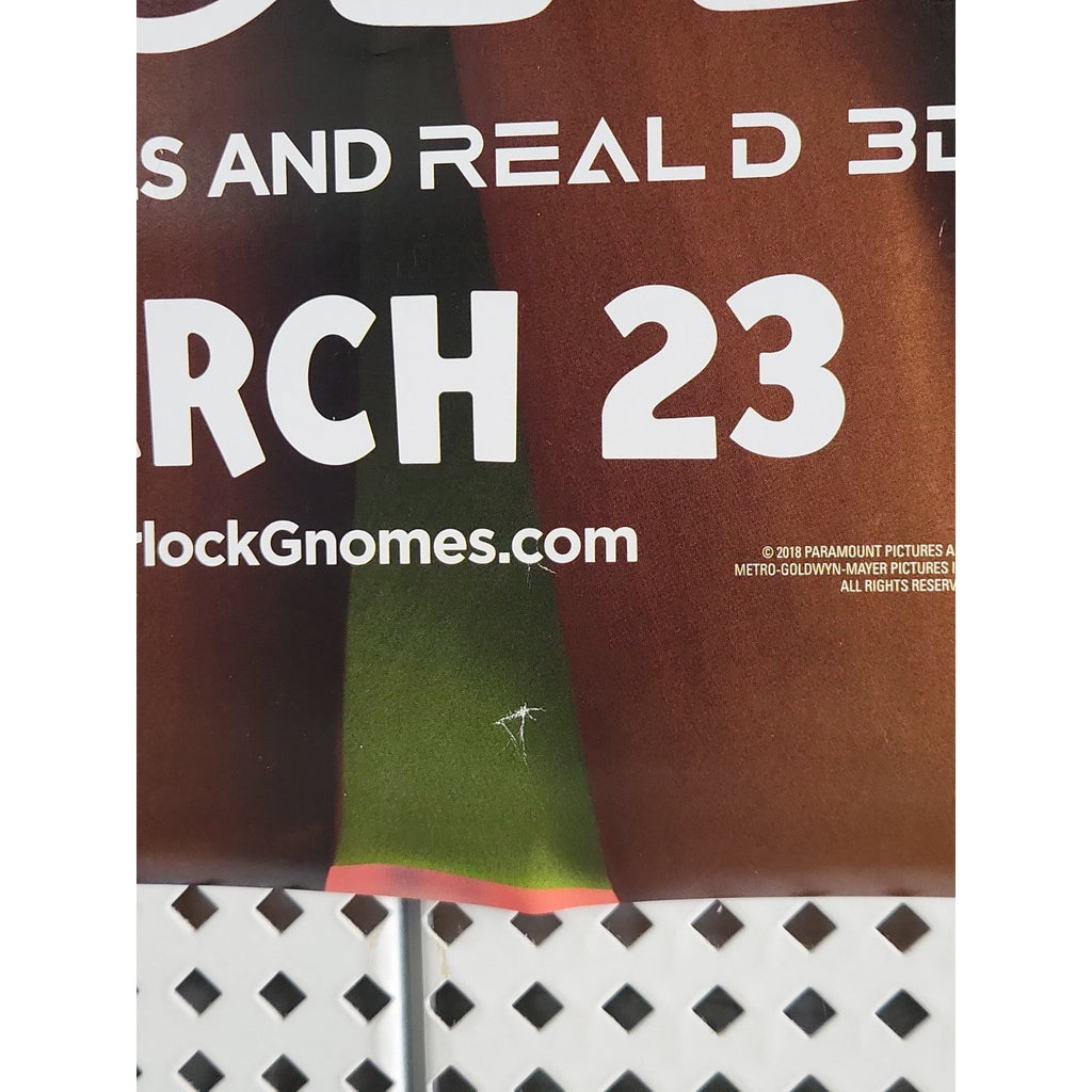 Sherlock Gnomes Movie Poster 2 Sided ORIGINAL Version B 27x40 JOHNNY DEPP