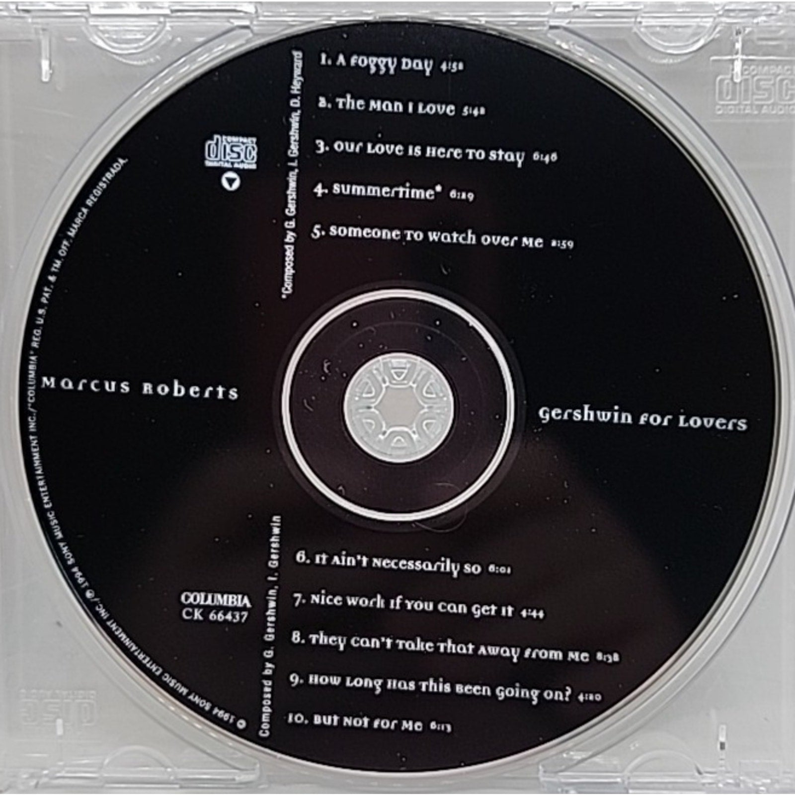 Gershwin for Lovers by Marcus Roberts (CD, 1994)