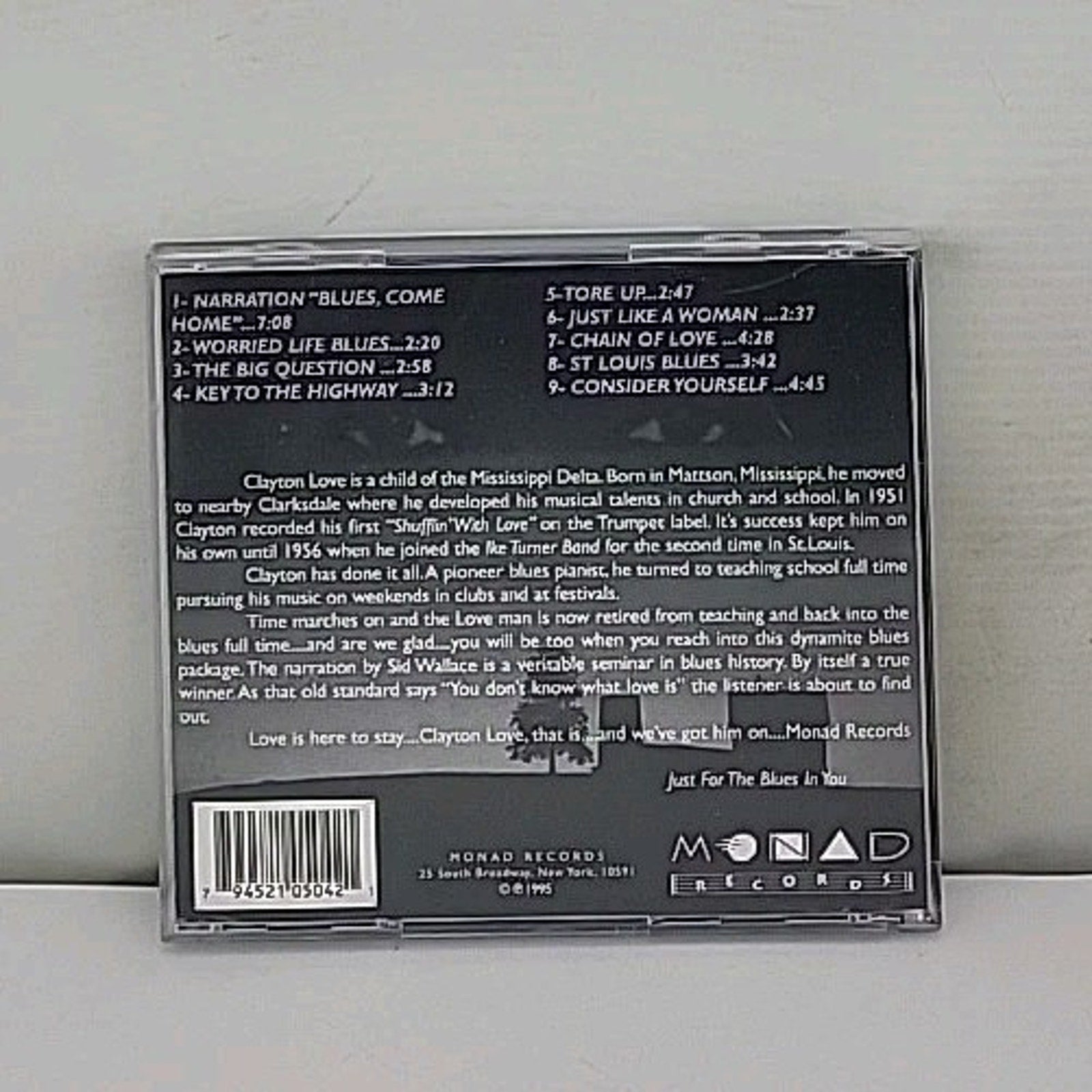 Blues Come Home by Clayton Love (CD, Oct-1995, Monad)