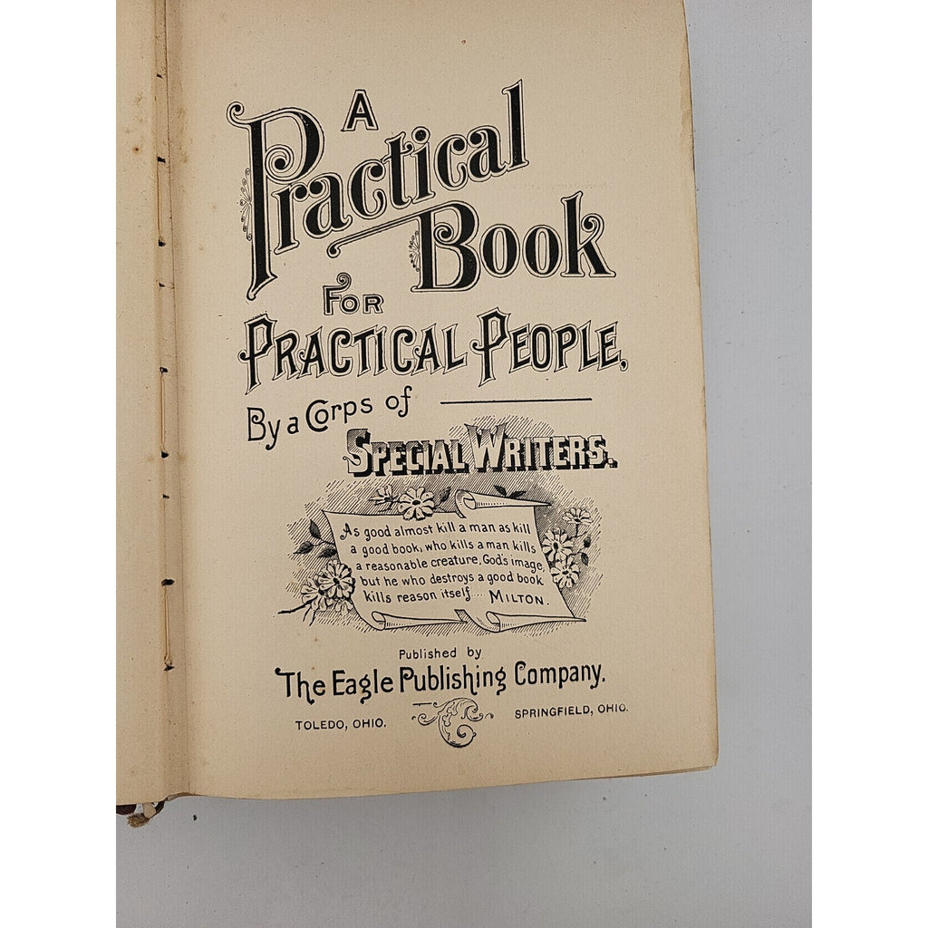 A Practical Book For Practical People 1895 Book