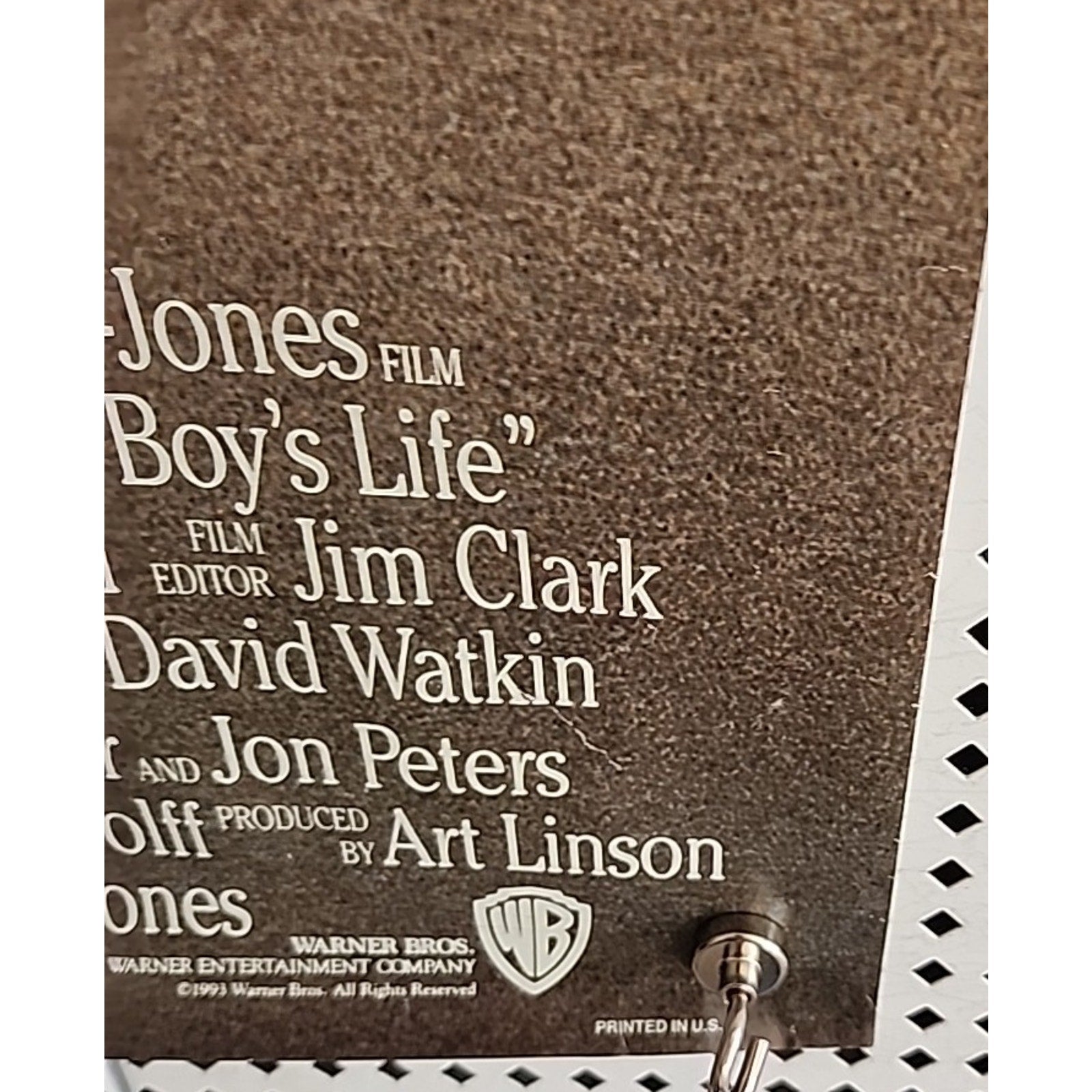 1993 Rolled This Boy's Life Original Movie Poster Dicaprio Deniro