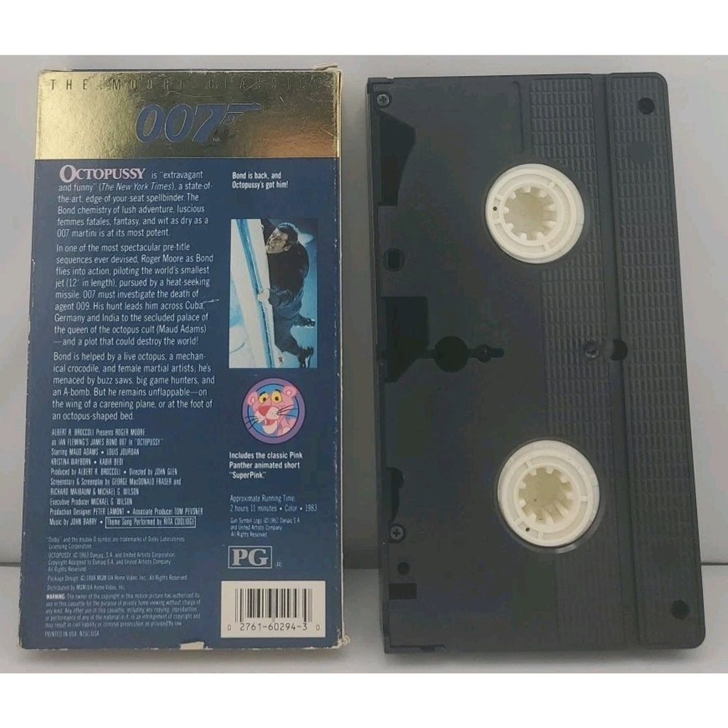 1988 James Bond 007 Octopussy VHS