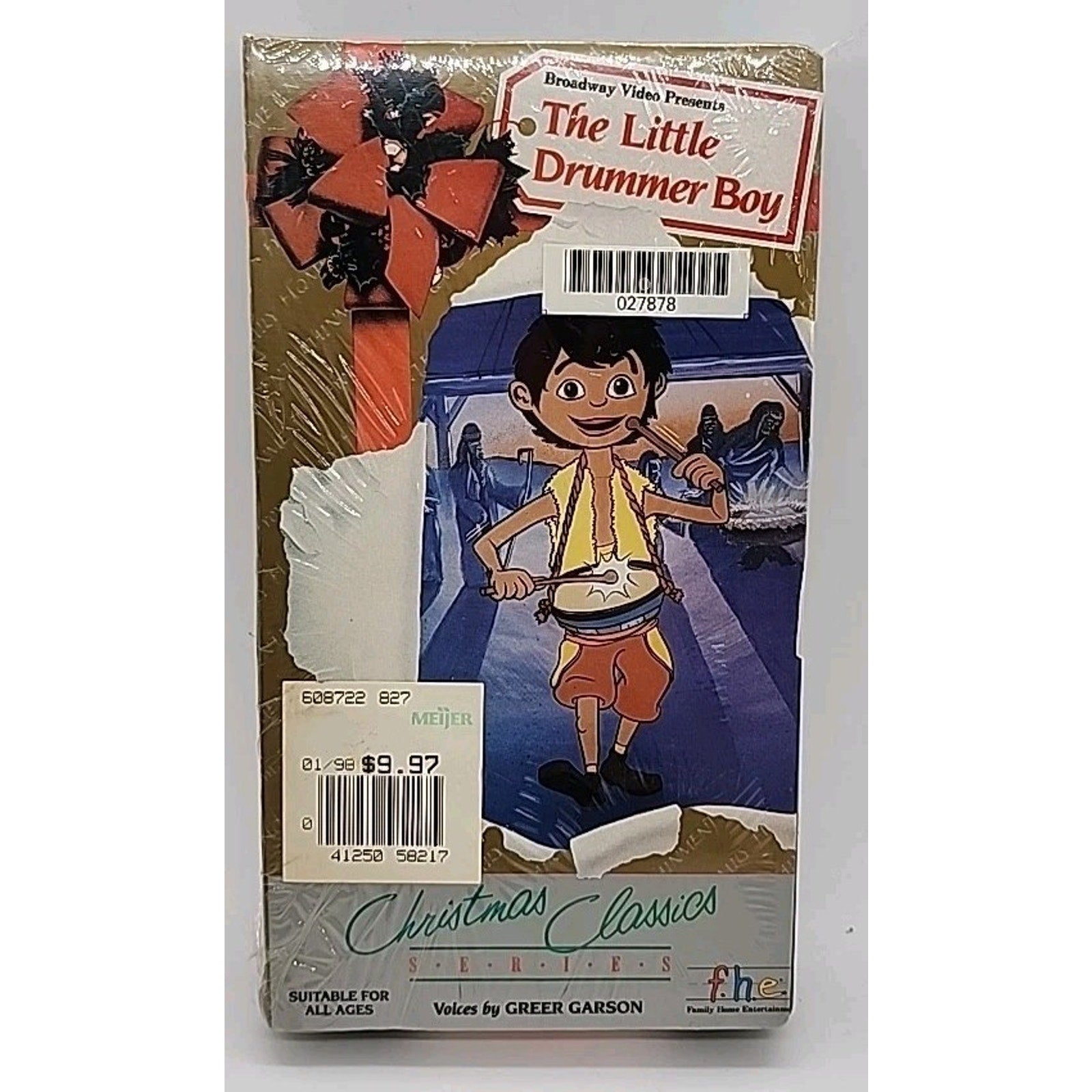 The Little Drummer Boy (VHS, 1993) *Brand New*