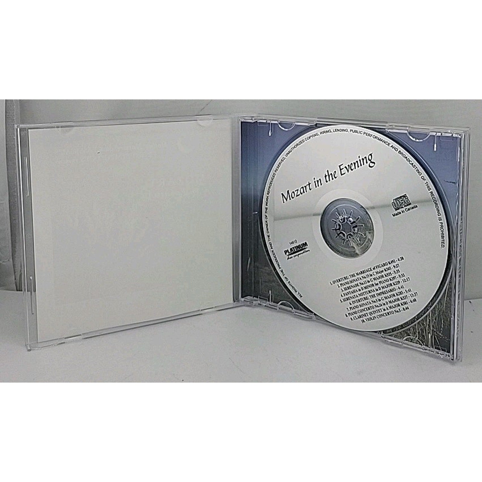 Mozart in the Evening by Various (CD, 2001)