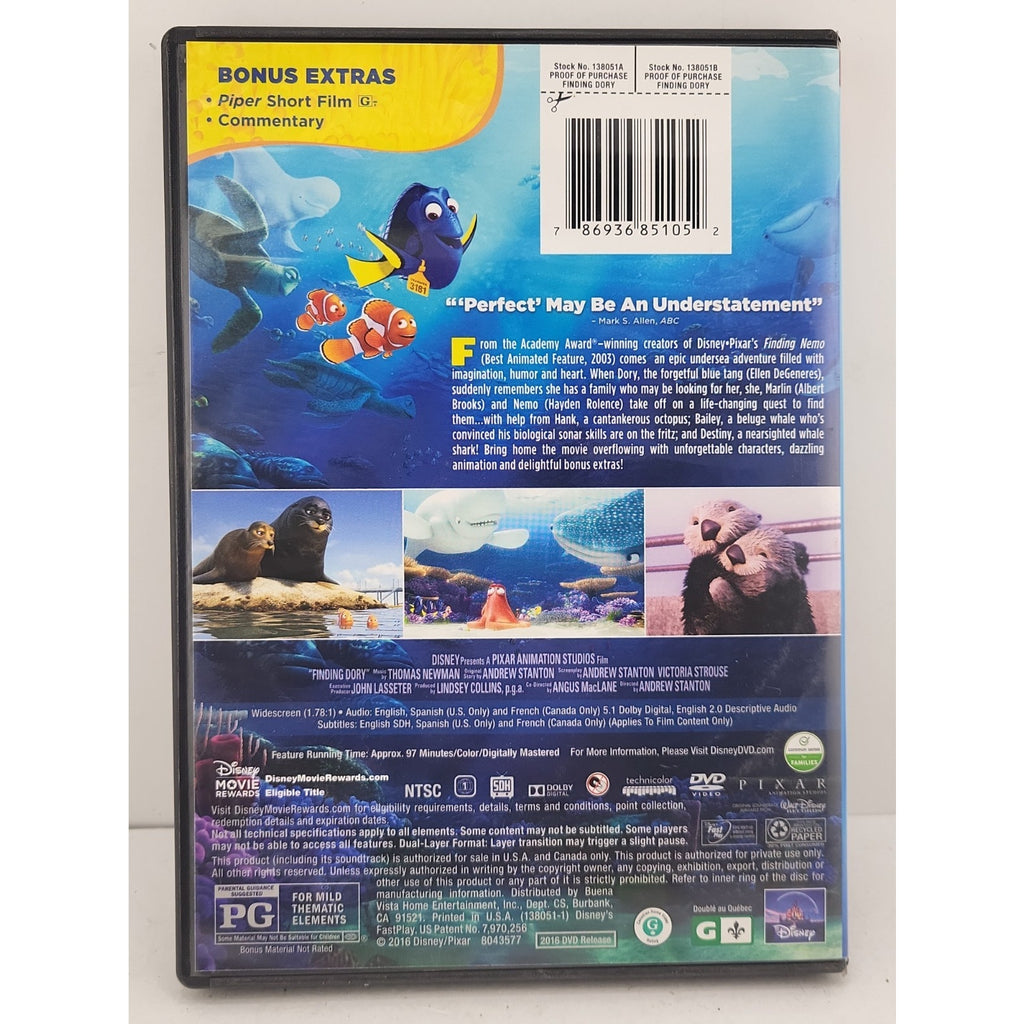 Finding Dory (DVD, 2016)