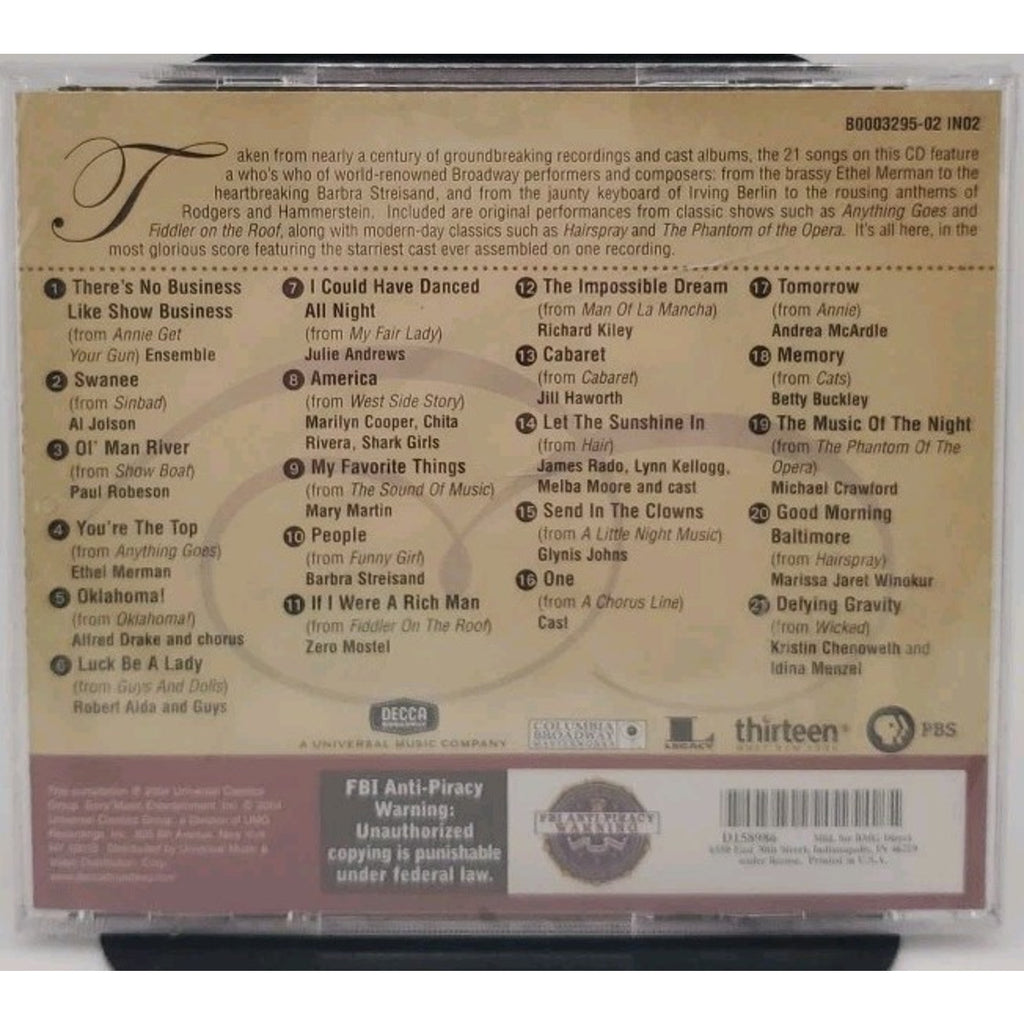 Best of Broadway: the American Musical by Various (CD, 2004) *Brand New*