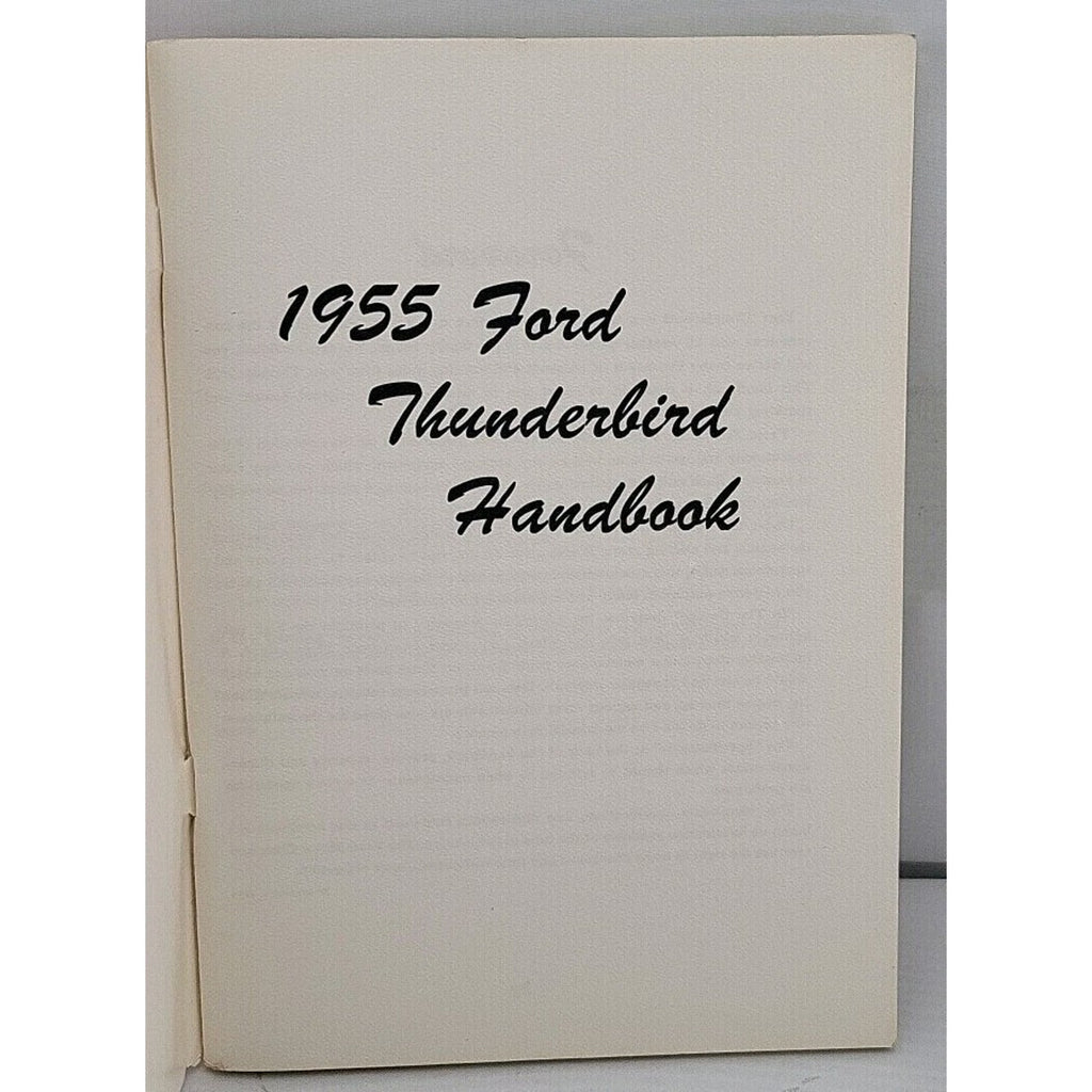 Original 1955 Ford Thunderbird Handbook - Form 7513-55