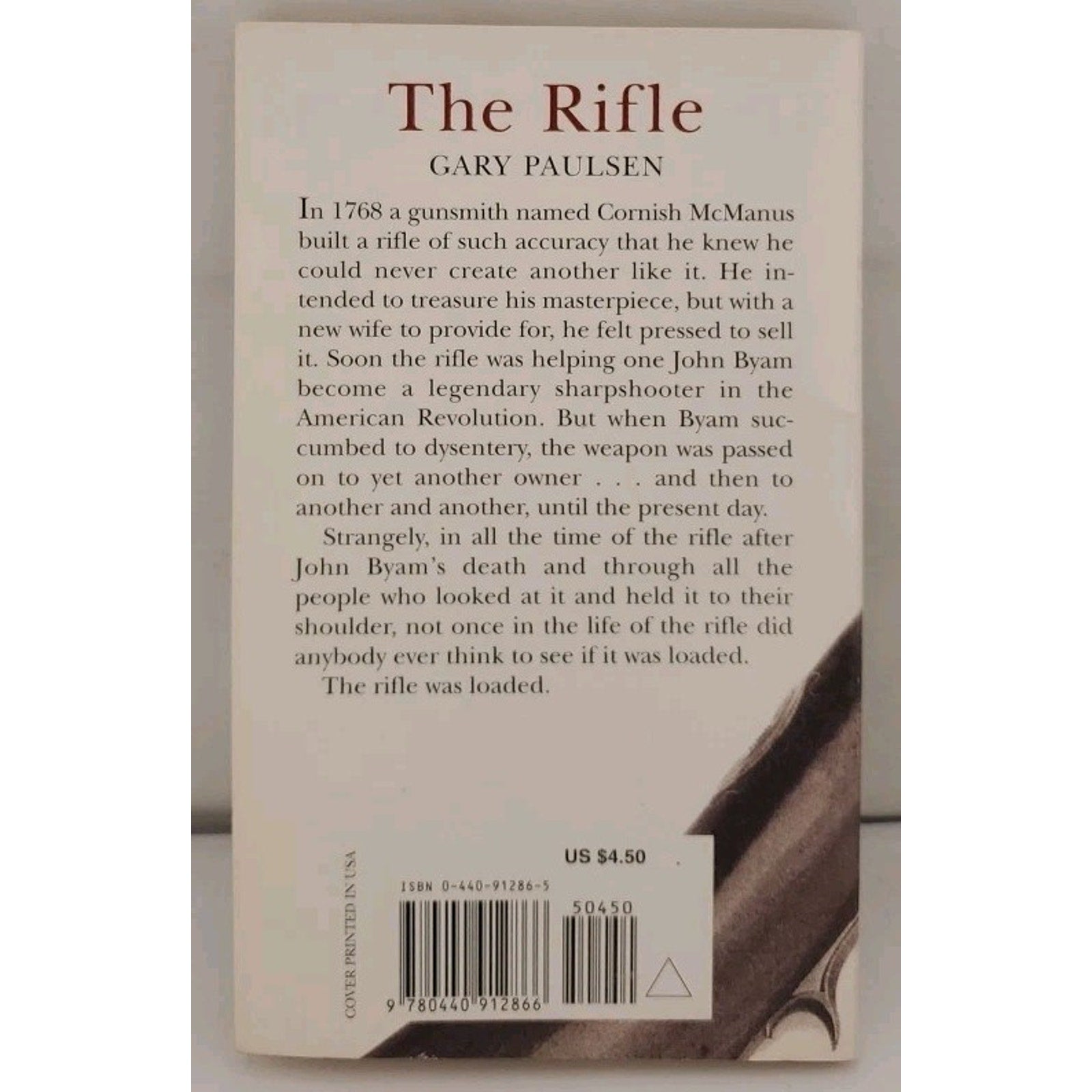 The Rifle by Gary Paulsen 1997 Paperback