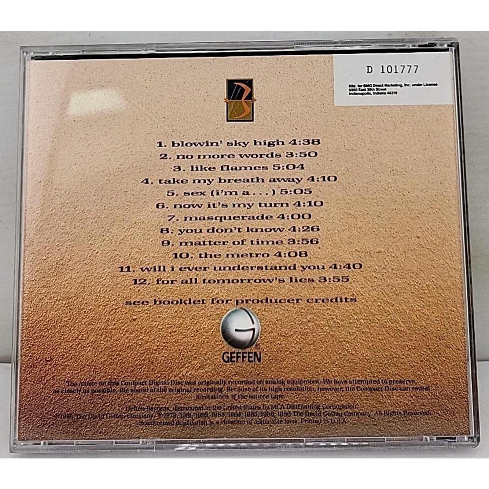 Best Of Berlin 1979-1988 CD