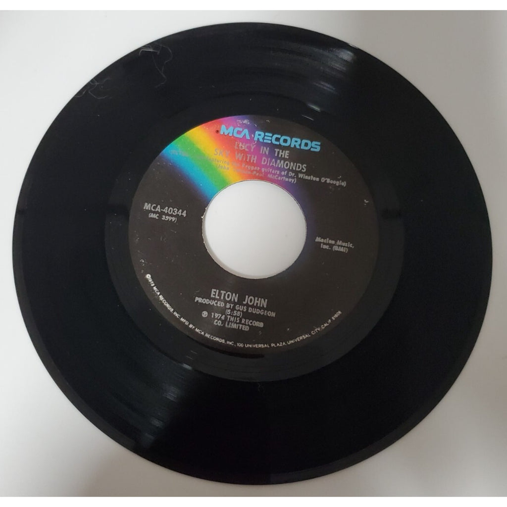 Elton John - One Day At A Time/Lucy In The Sky With Diamonds - 45RPM Record - Si