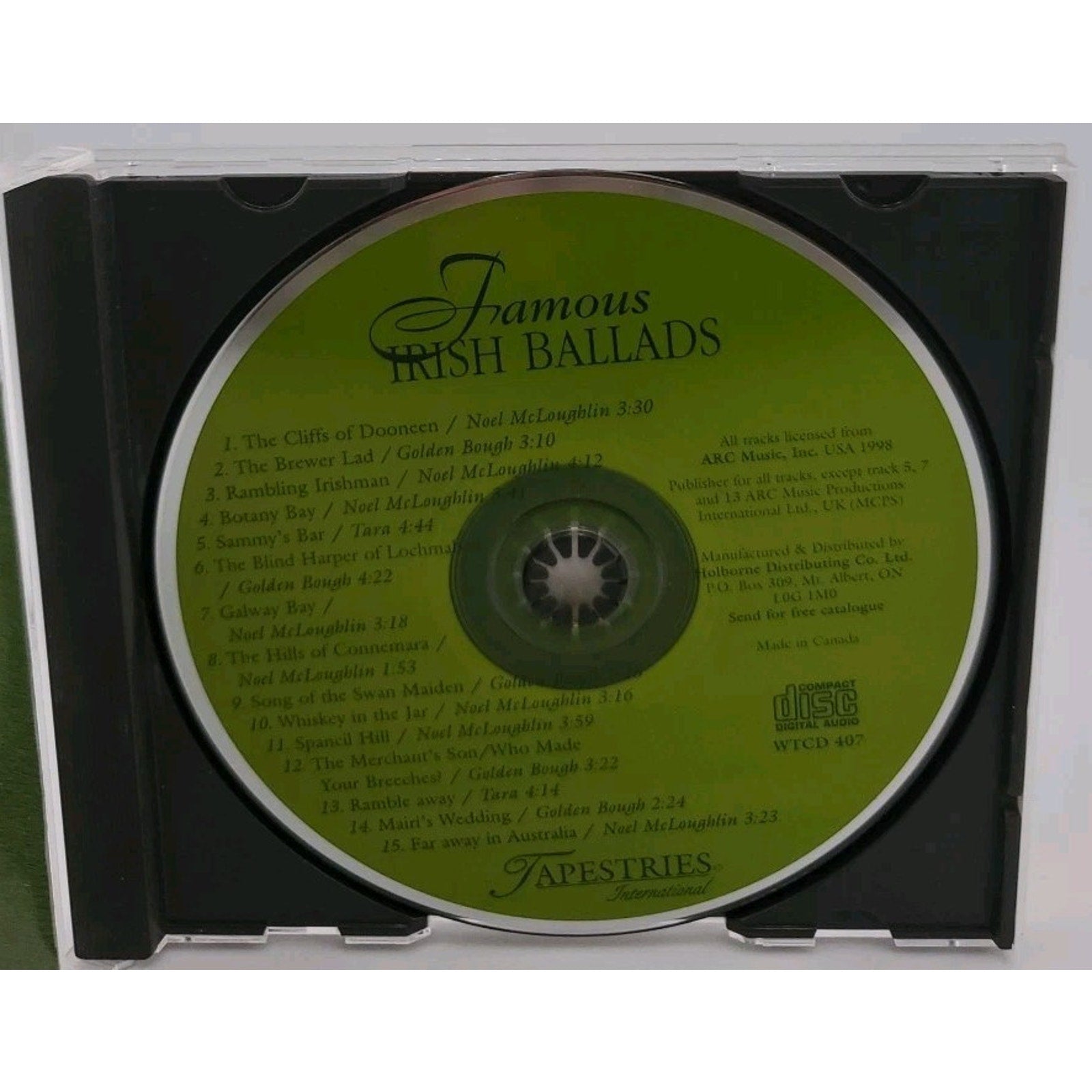 Famous Irish Ballads CD