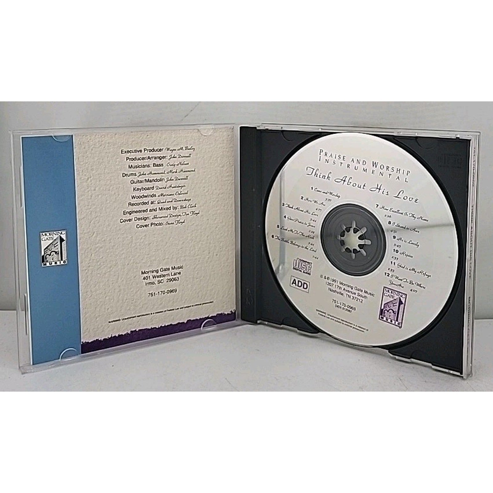 Praise and Worship Instrumental Think About His Love - Morning Gate Music - CD