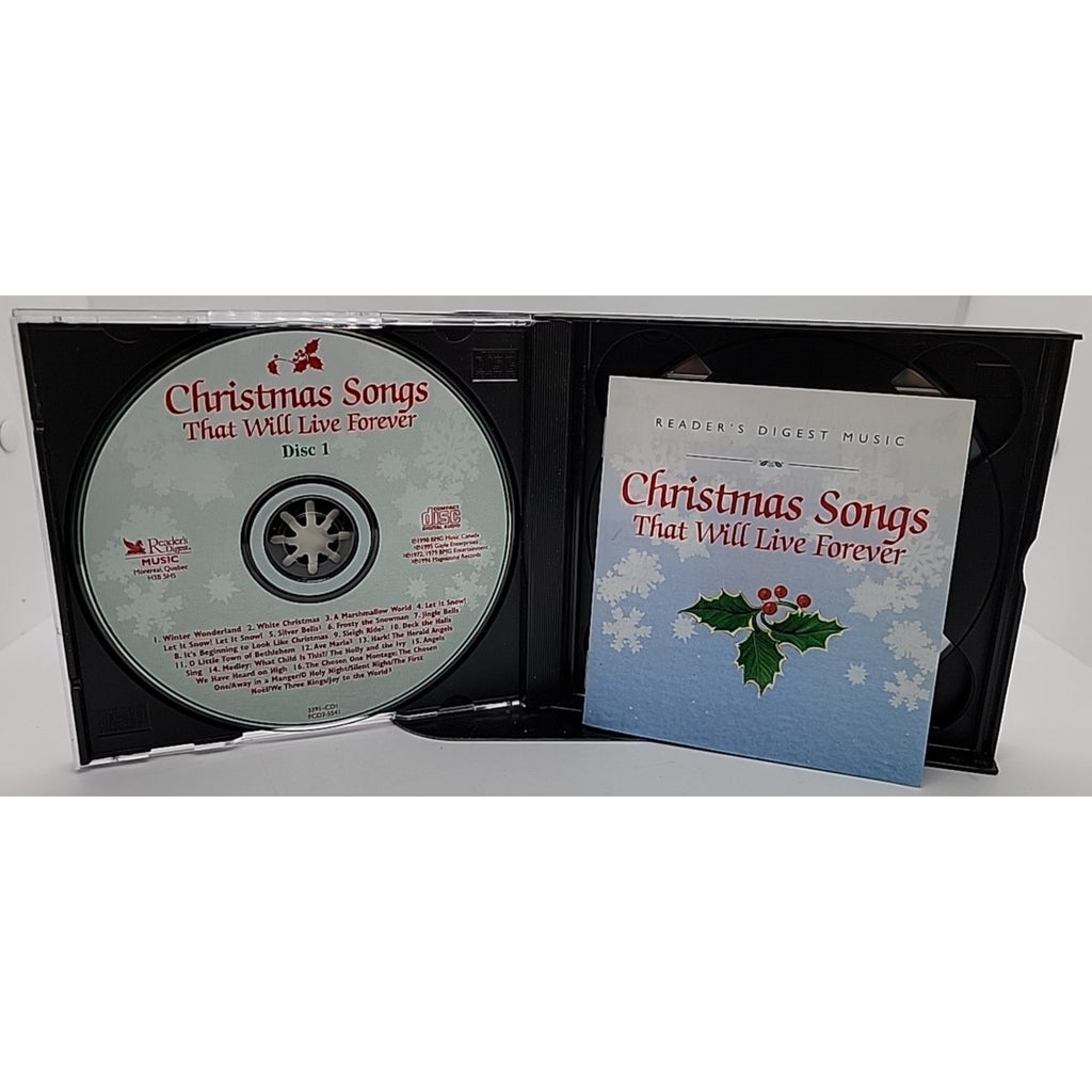 Christmas Songs That Will Live Forever 3 CD set Reader’s Digest 1997 w/ booklet