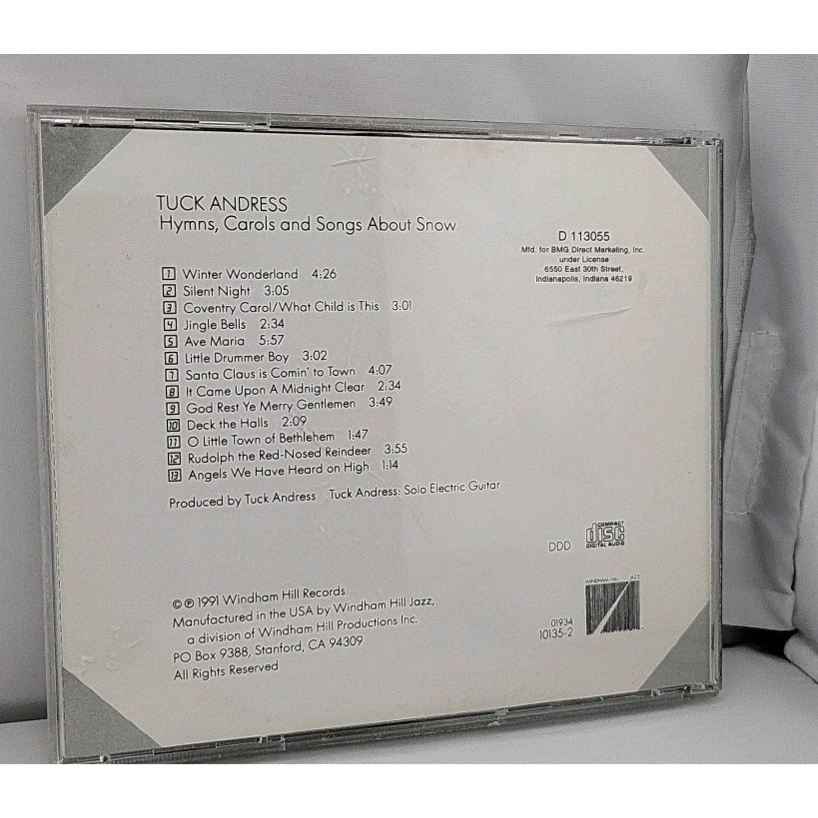 Hymns Carols & Songs about Sno by Tuck Andress (CD, 1991)