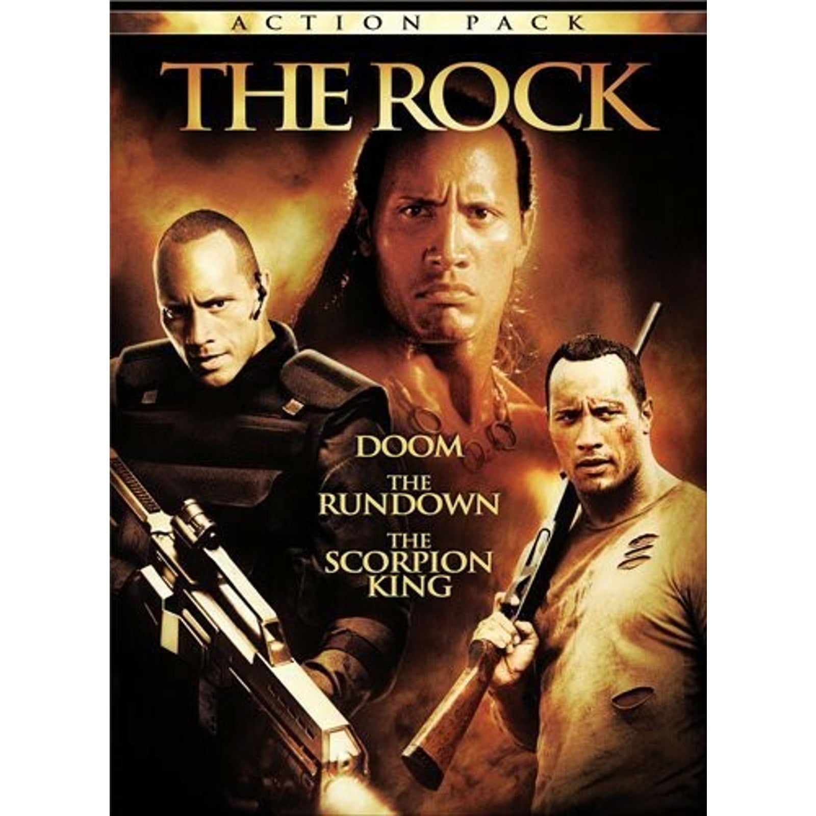 The Rock Action Pack (DVD, 2009, 4-Disc Set) missing doom