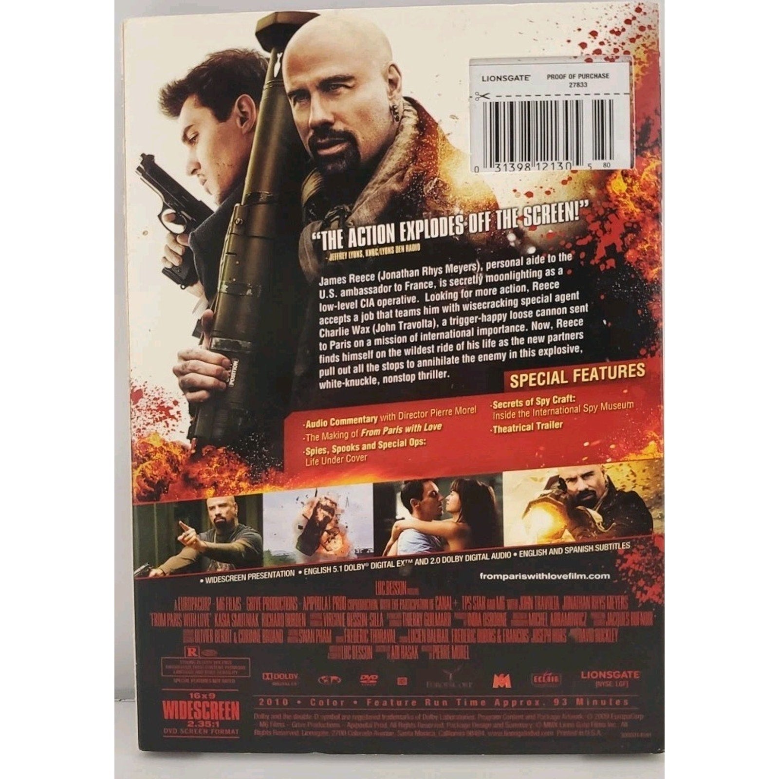 From Paris with Love (DVD, 2010)