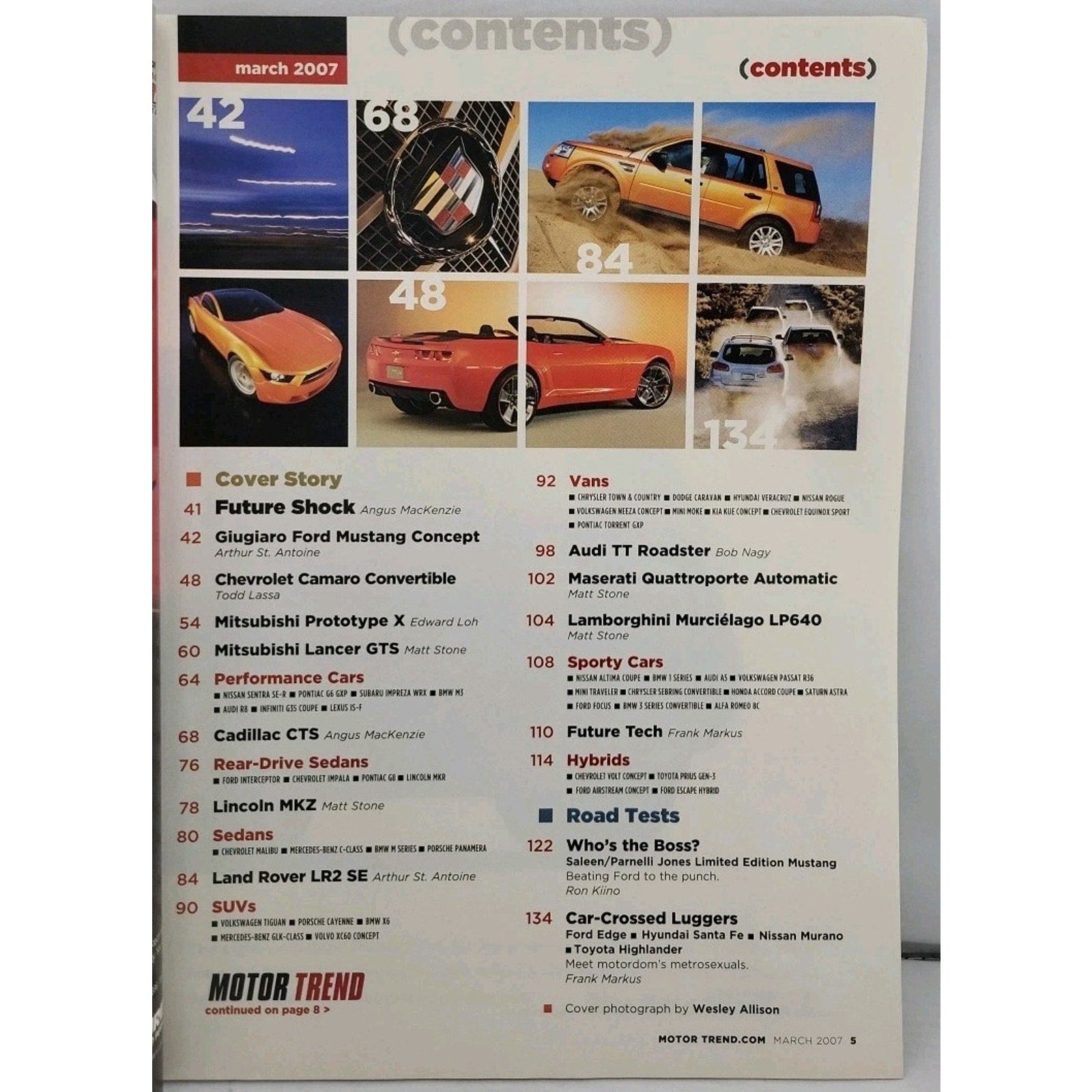 Motor Trend Magazine March 2007