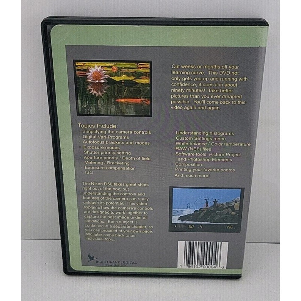 Blue Crane Digital Introduction to the Nikon D50 Digital SLR Training Video DVD