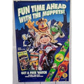 Fun Time Ahead with the Muppets VHS Video Store Poster 26x40 1993 Jim Henson