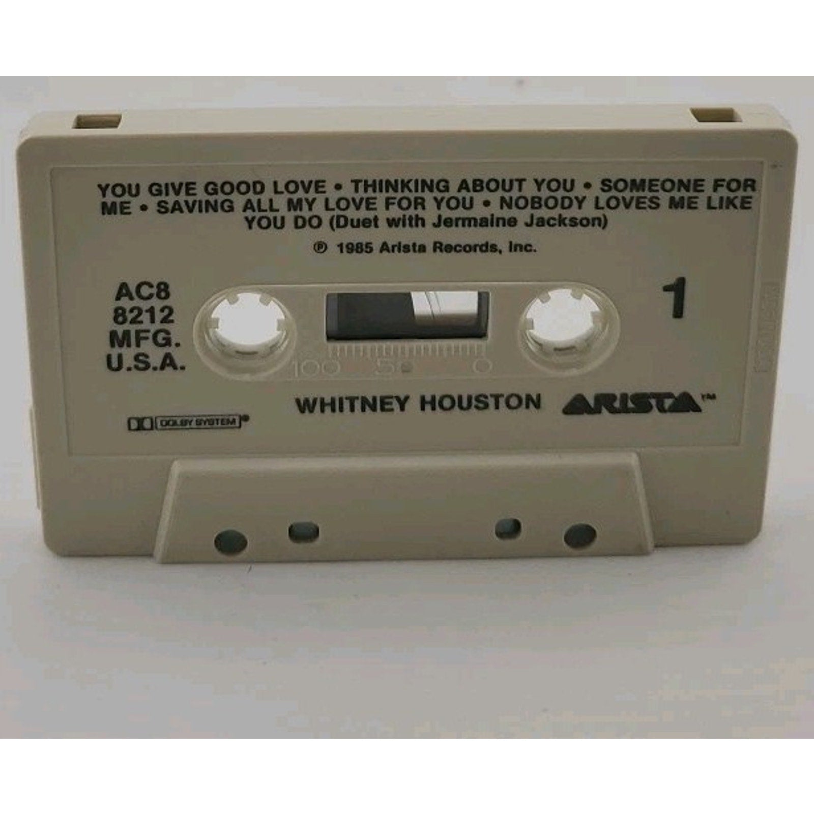 Whitney Houston by Whitney Houston (Cassette, Jul-1985, Arista)