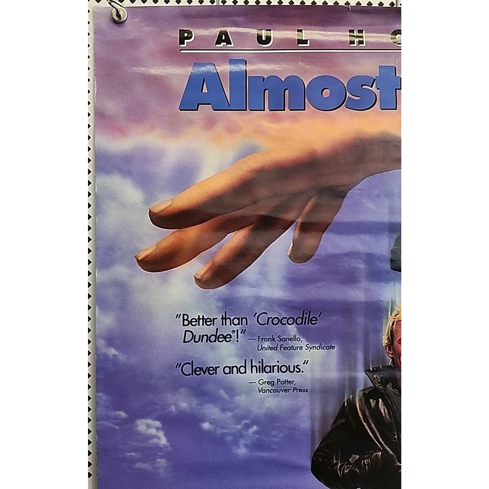 Almost An Angel Movie Poster 1991 27X42 Rolled 1 Sheet Paul Hogan
