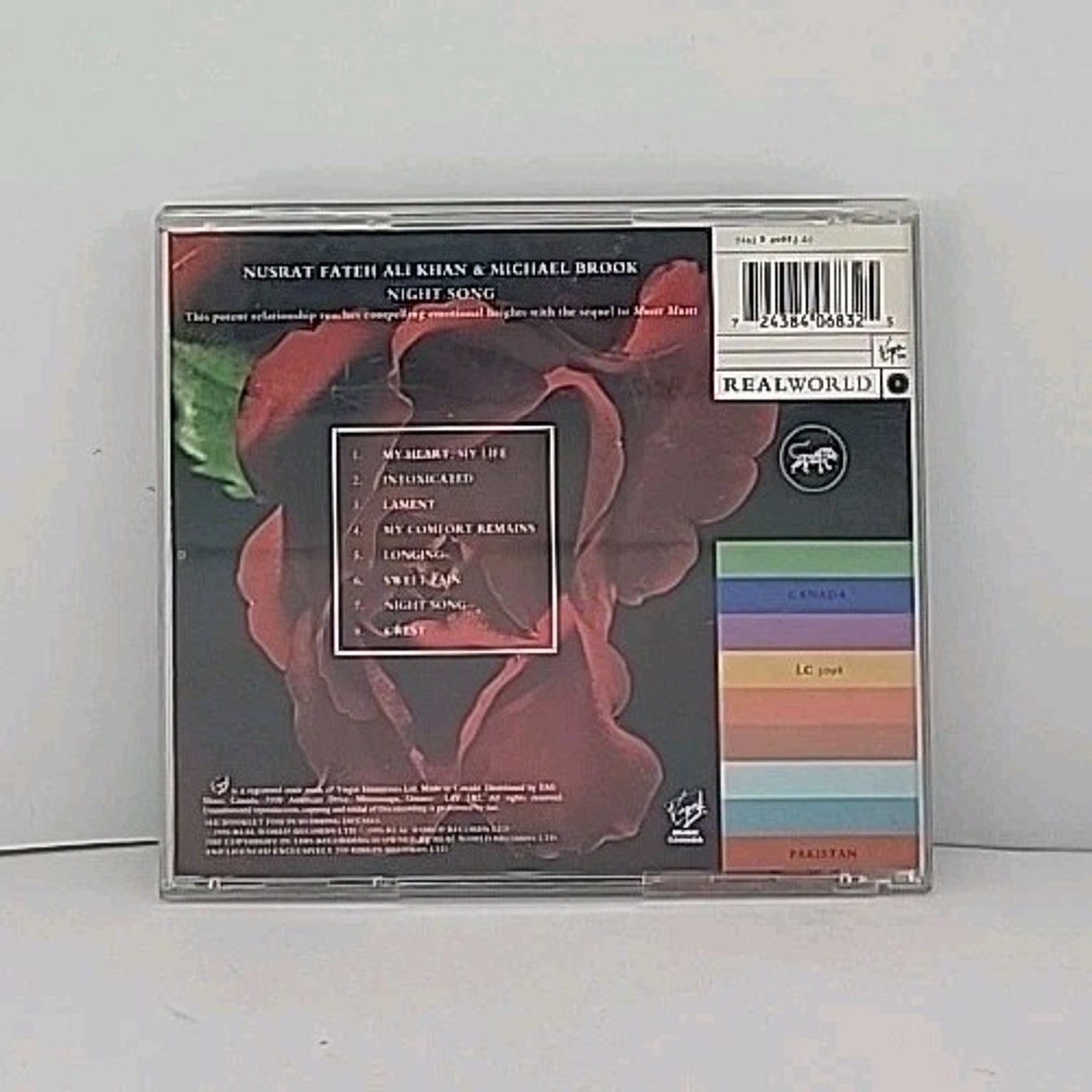 Night Song by Michael Brook/Nusrat Fateh Ali Khan (CD, Mar-1996, EMI)