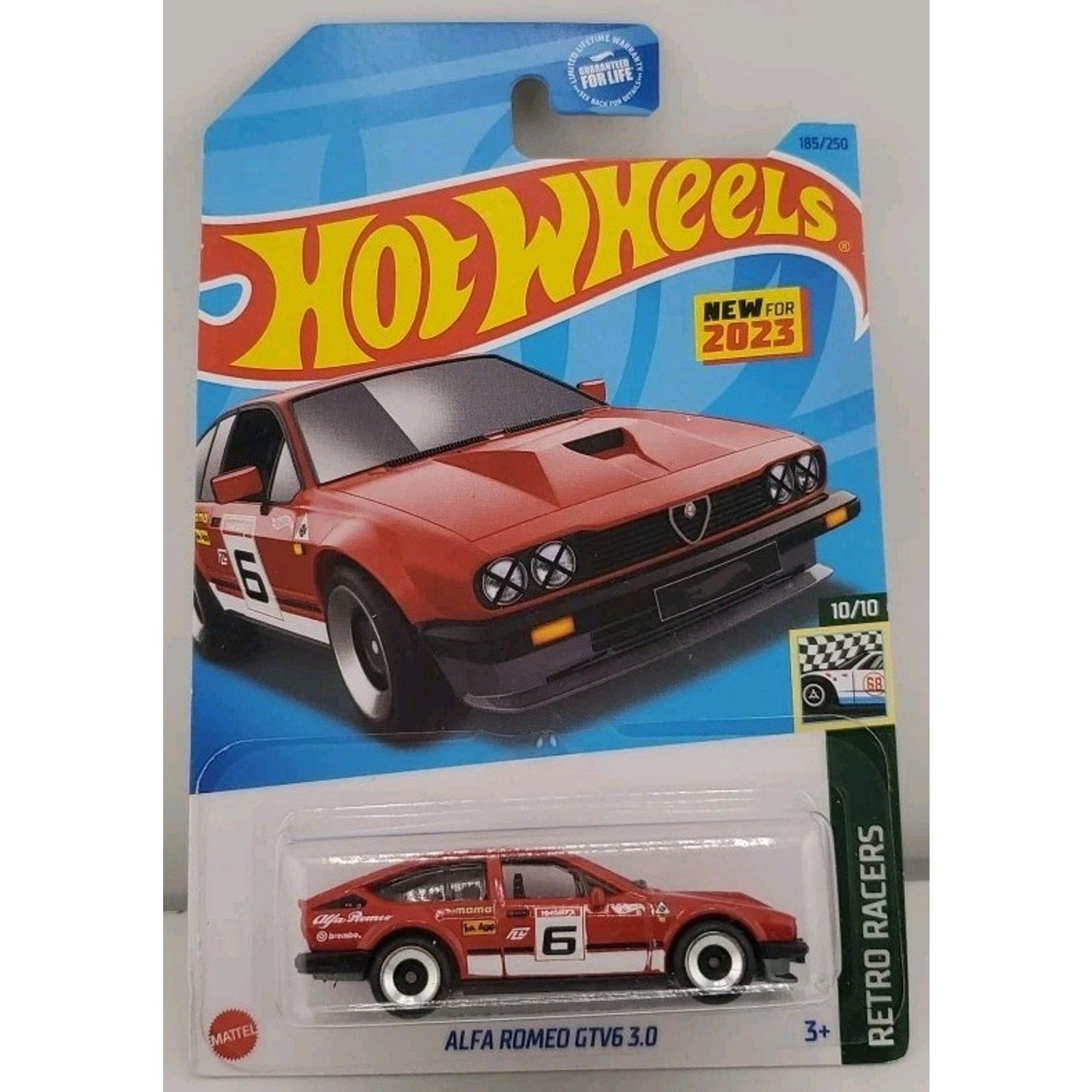 Hot Wheels 2023 Alfa Romeo GTV6 3.0 Retro Racers 10/10 Red