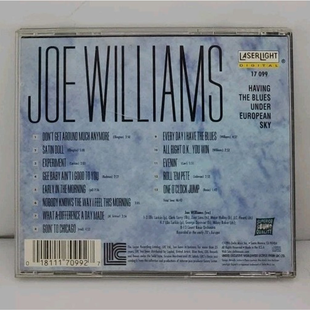Having the Blues Under a European Sky by Joe Williams (Vocals) (CD, Apr-1997)