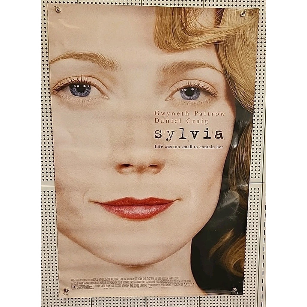 2003 Original Double Sided Sylvia Movie Poster 40” X 27” Sylvia Plath