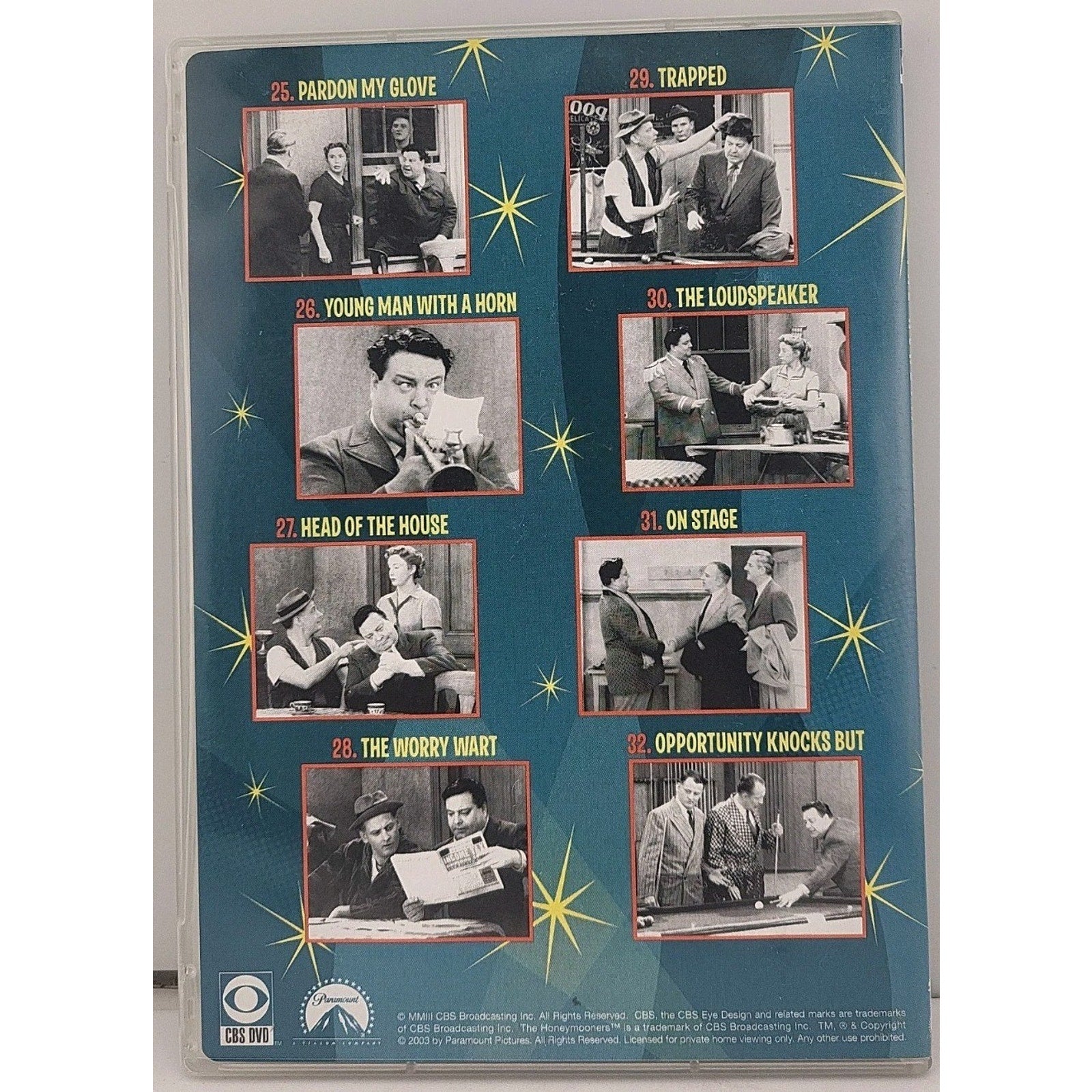The Honeymooners DVD Disc Four: Episodes 25-32