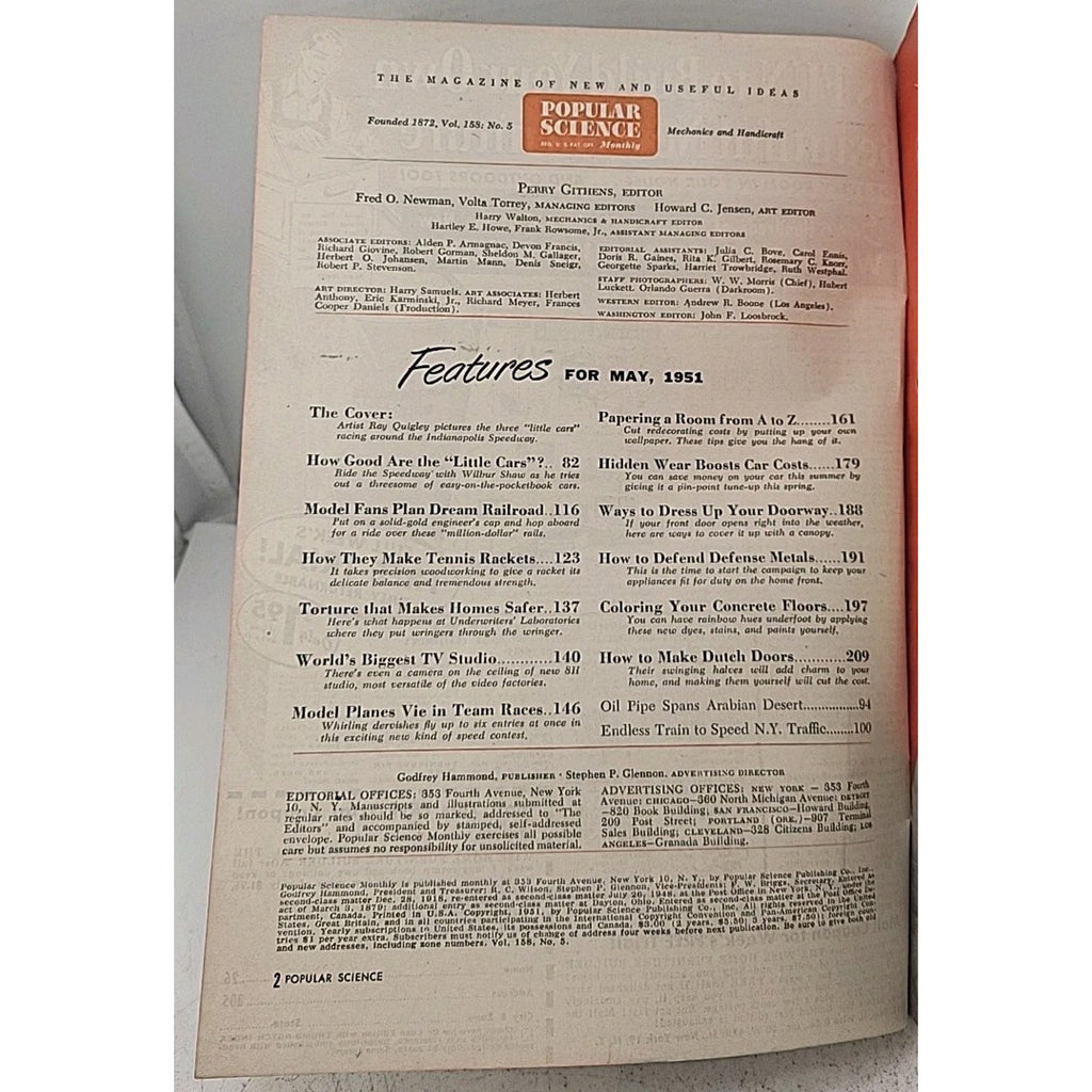 Popular Science Monthly - May 1951 - Vol. 158 No. 5