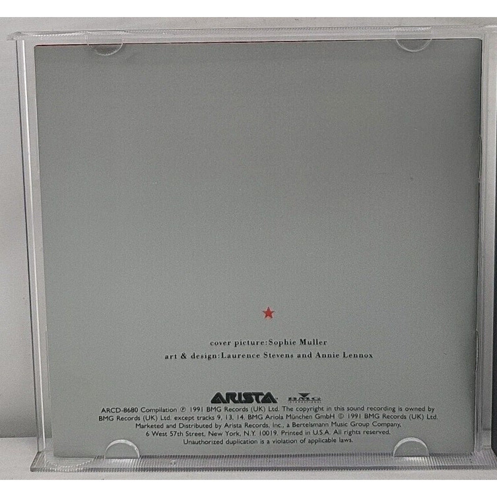 Greatest Hits by Eurythmics (CD, May-1991, Arista)