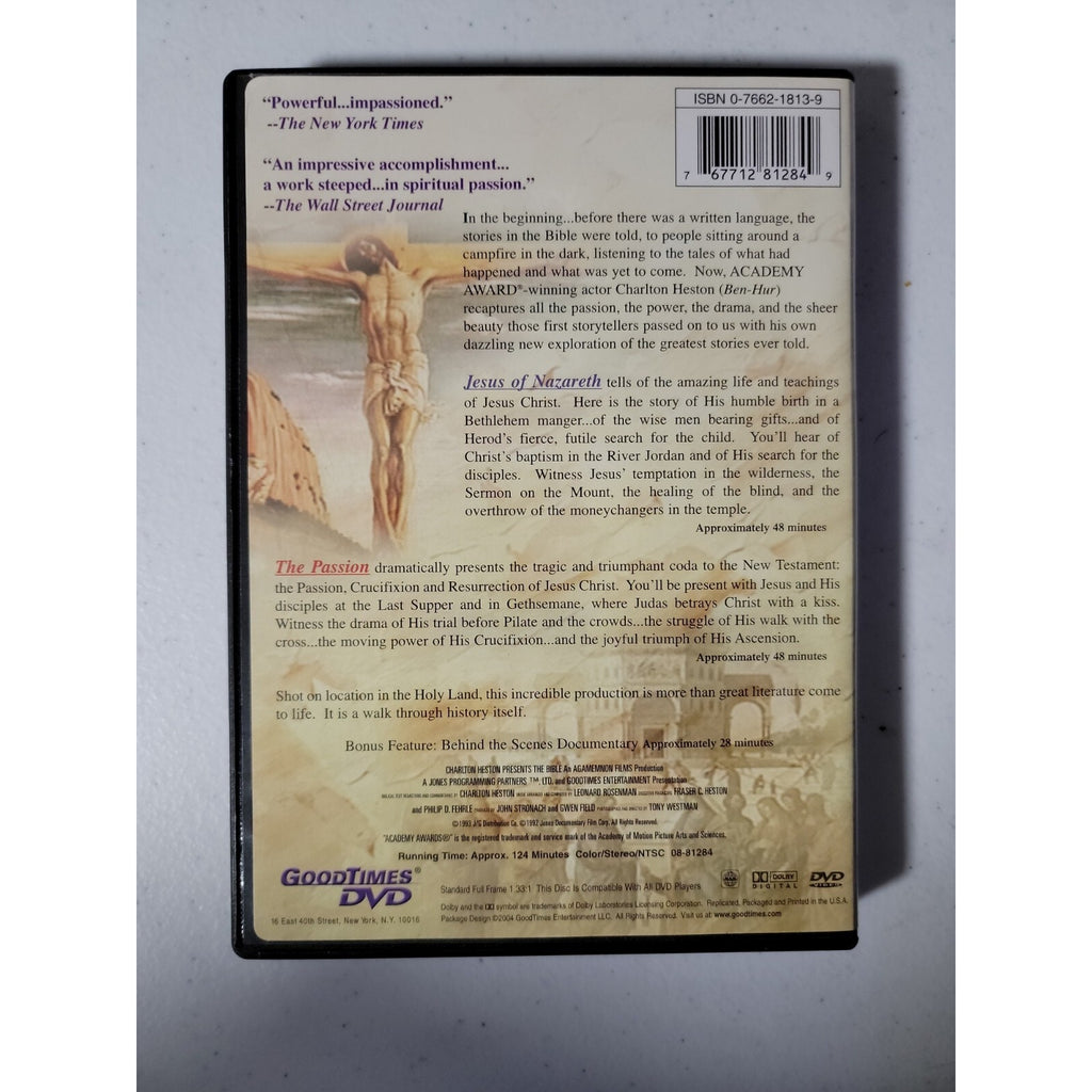 Charlton Heston Presents The Bible - Jesus of Nazareth The Passion (DVD)