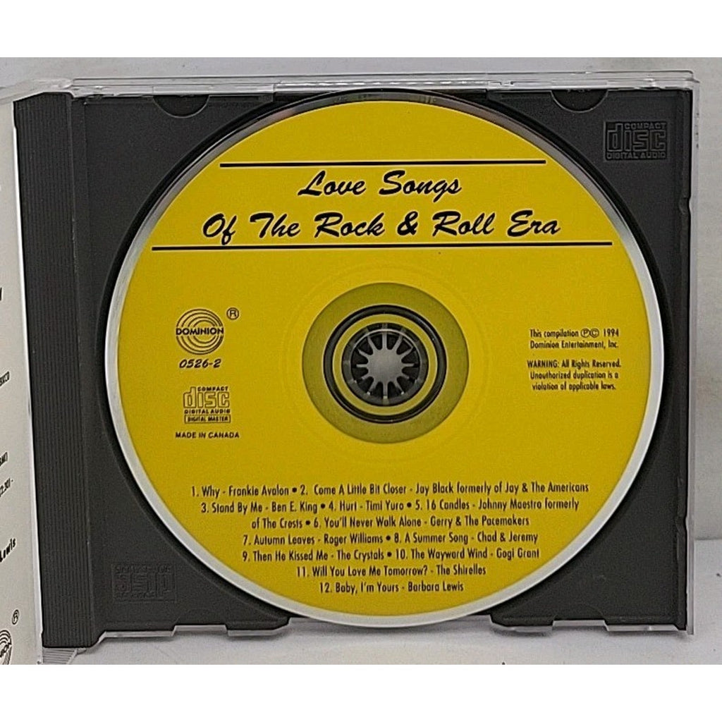 Love Songs of the Rock & Roll Era Various Artists CD