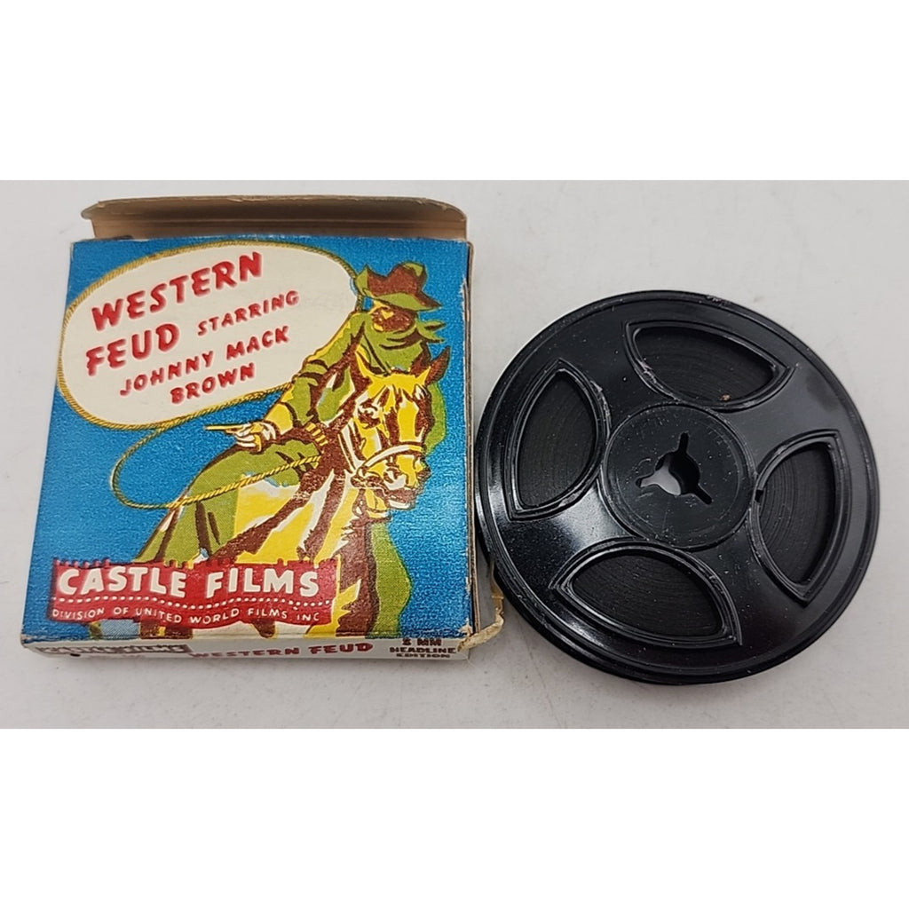 Castle Films 8 MM Western Feud Starring Johnny Mack Brown