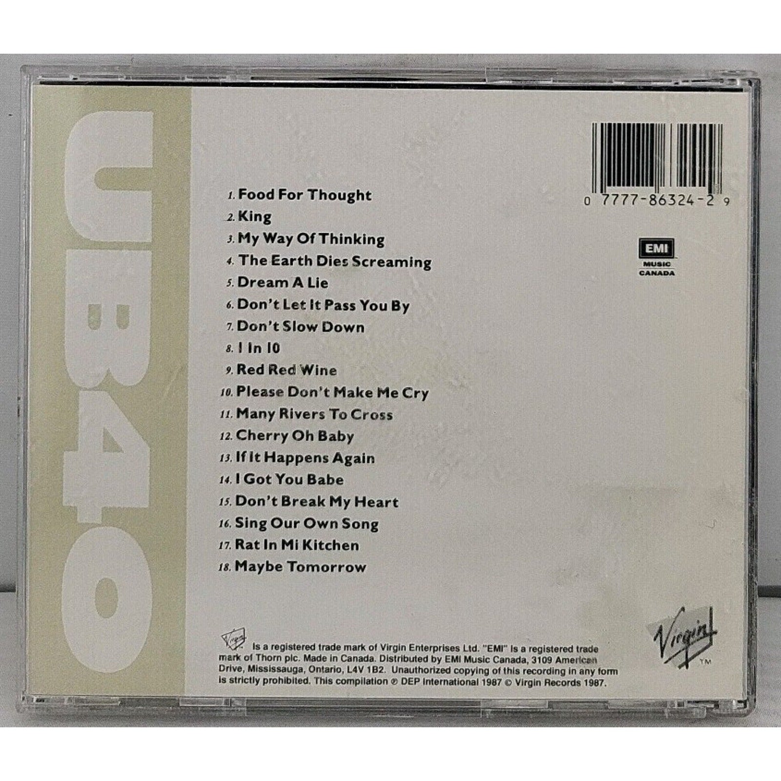 The Best of UB40 Volume One by UB40 (CD, 2000)