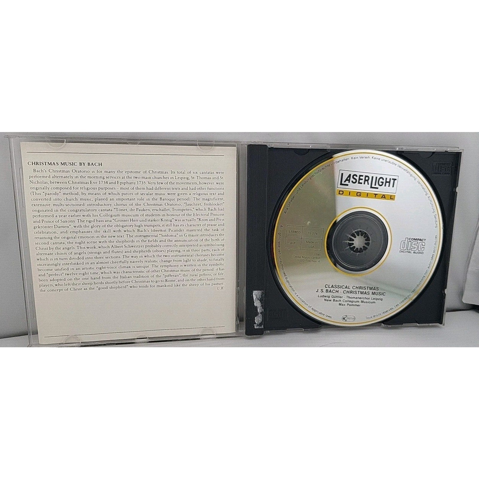 Christmas Music by J.S. Bach (CD, 1990)