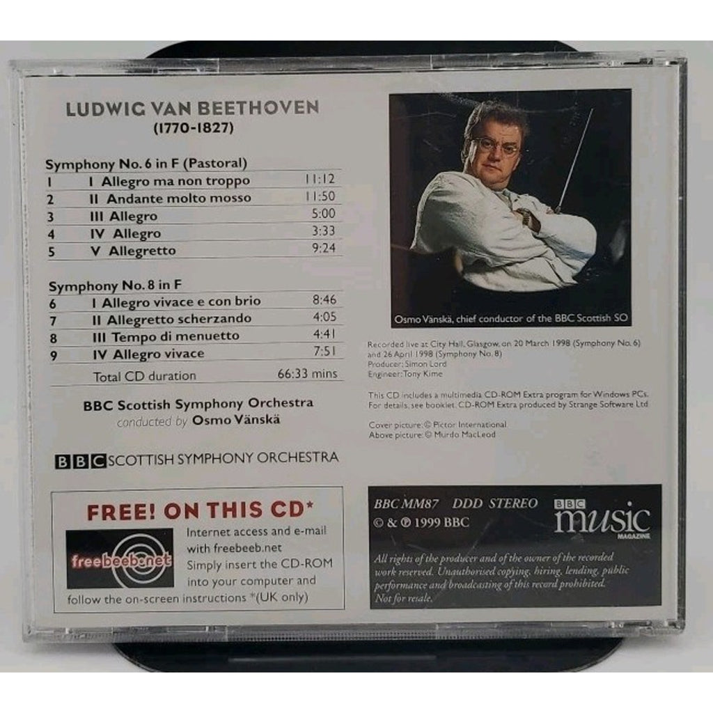 Beethoven Symphonies Nos 6 (Pastoral) & 8 (CD)