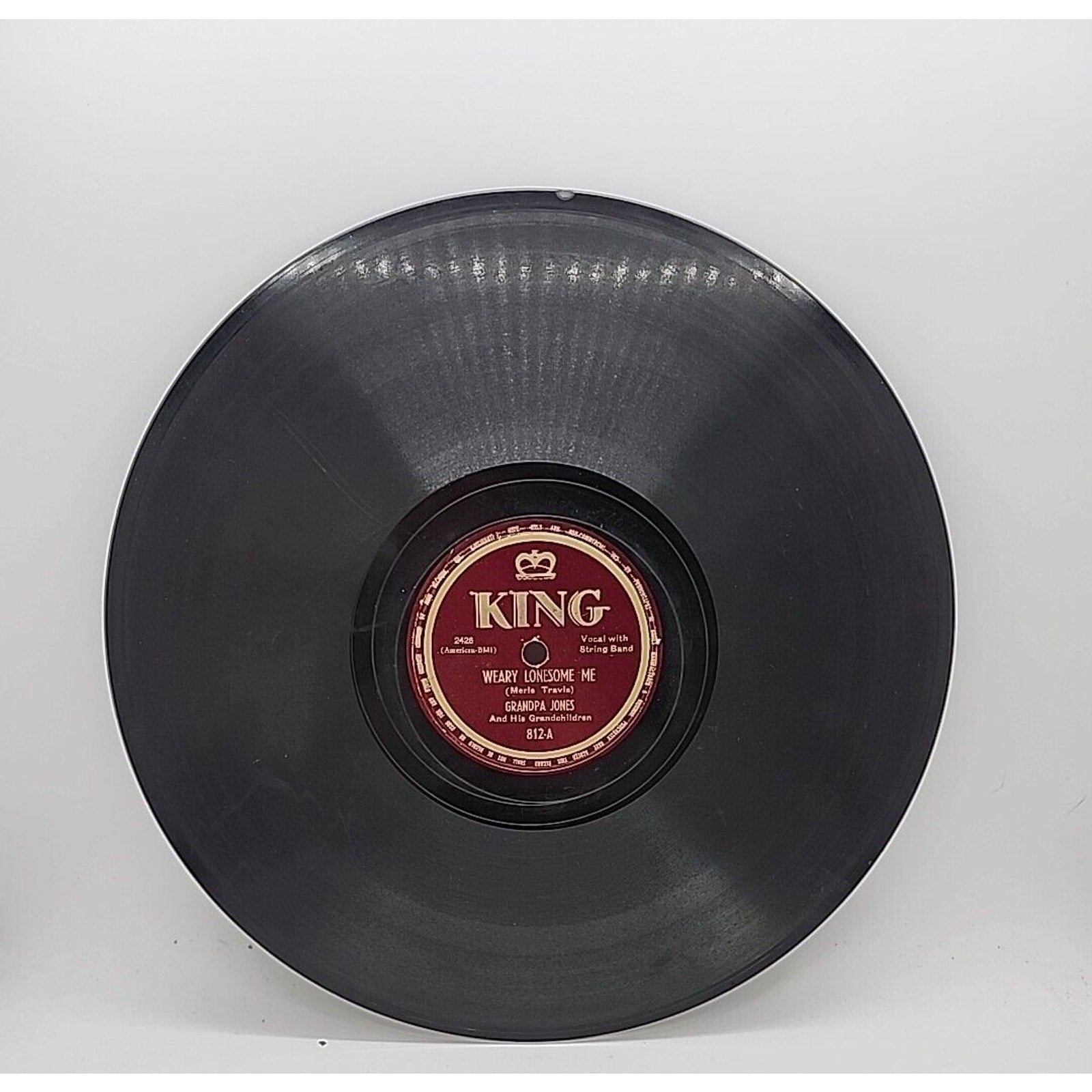 Grandpa Jones - King - Weary Lonesome Me (Record)
